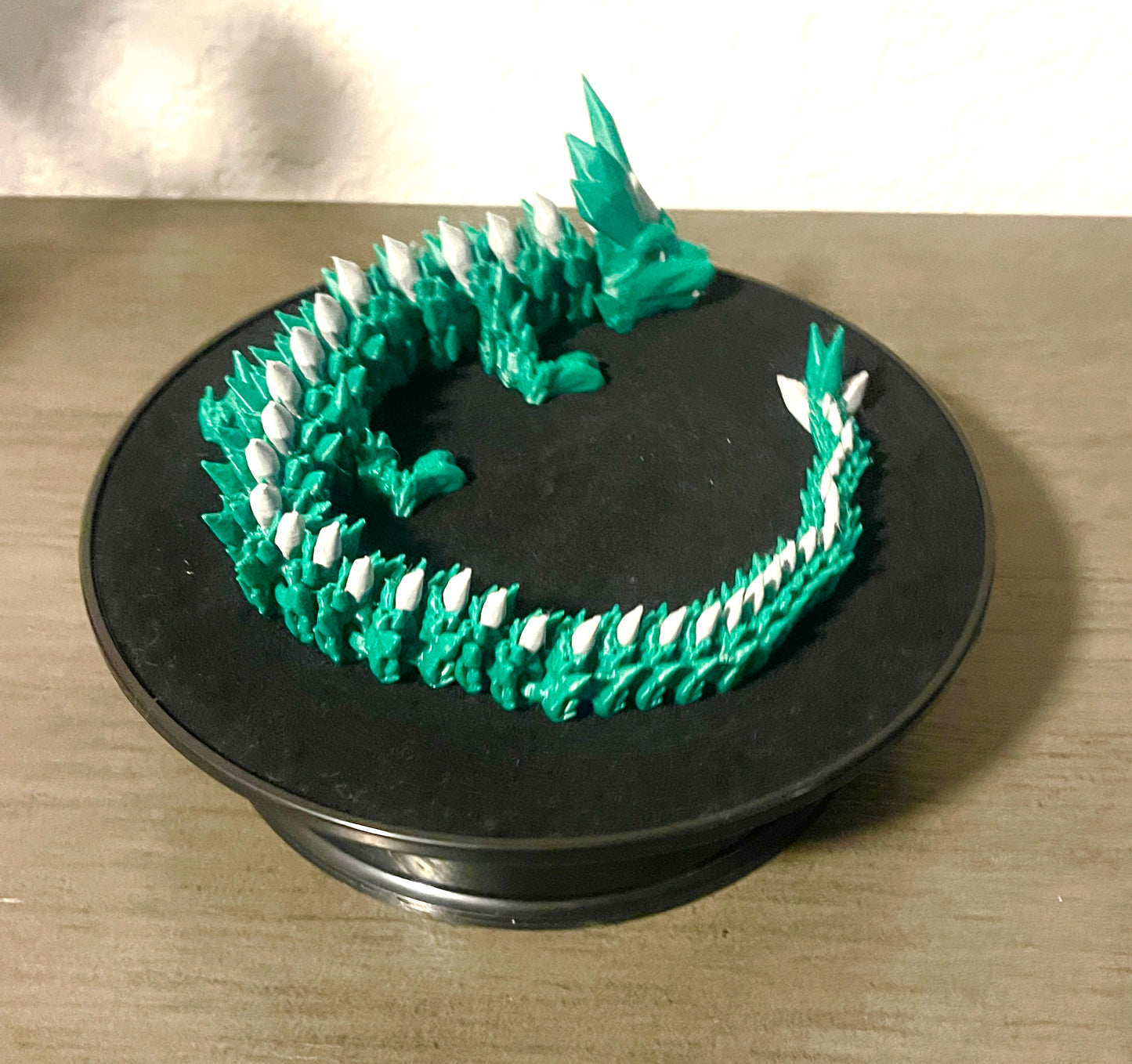 3D Printed Dragon Green and Gray