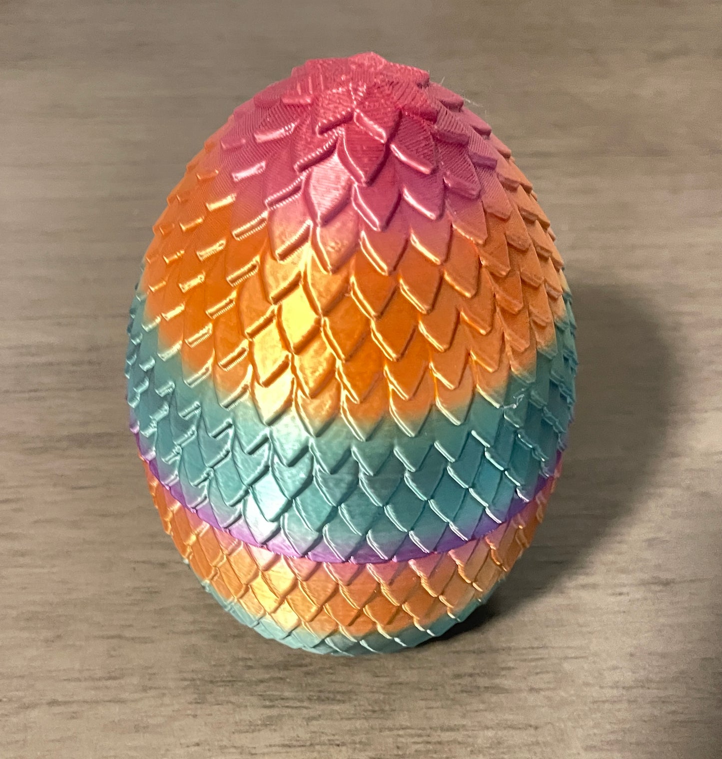 Dragon Egg Orange Purple Gold Teal Blue