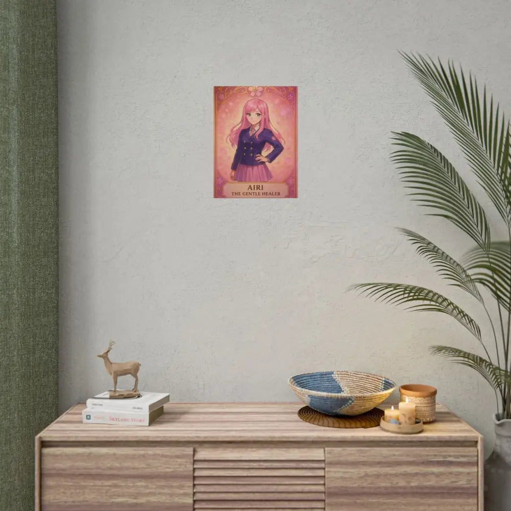 Anime Rolled Poster - Airi The Gentle Healer Character Print Decor for Fans Gift for Gamers Anime Wall Art Poster