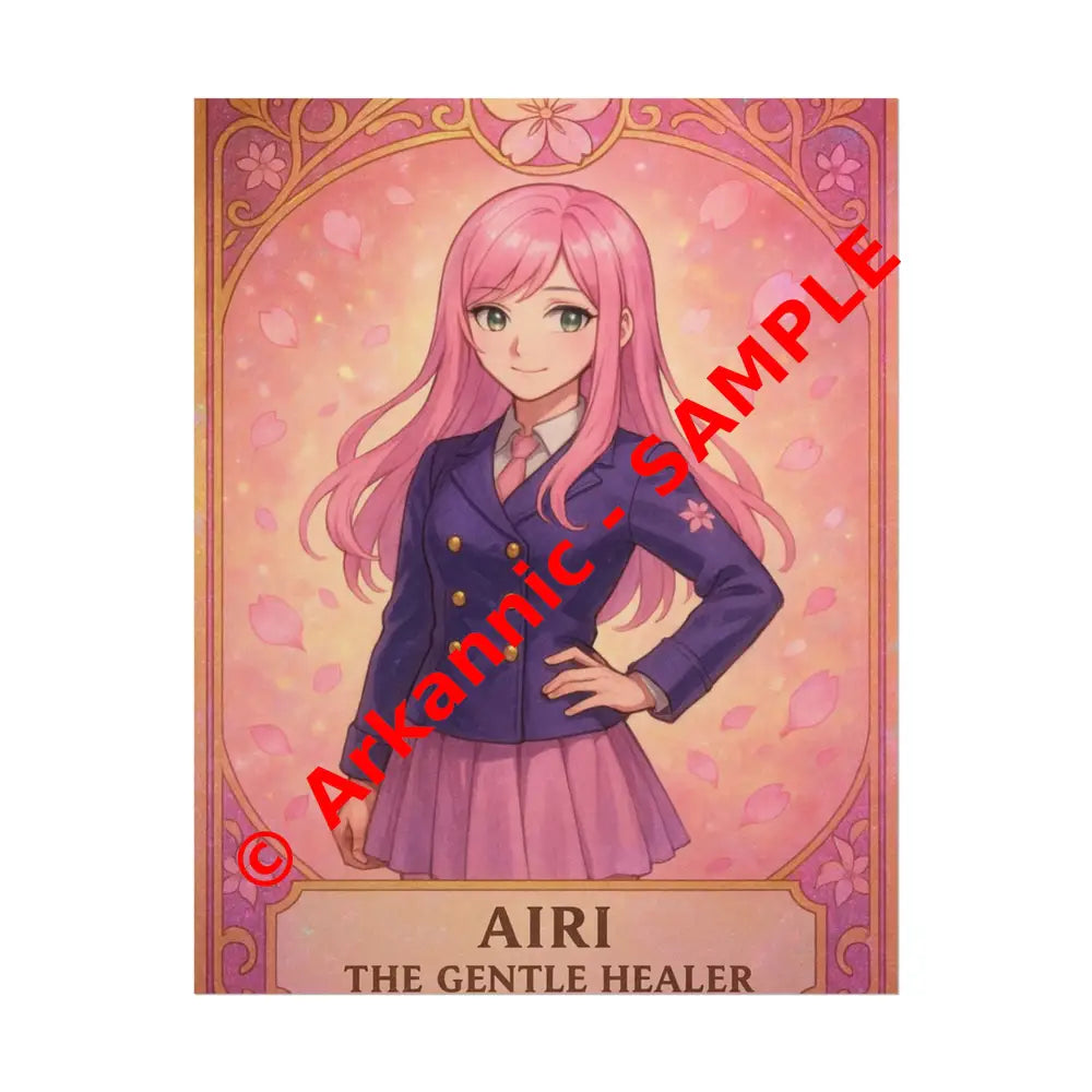 Anime Rolled Poster - Airi The Gentle Healer Character Print Decor for Fans Gift for Gamers Anime Wall Art 11″ x 14″