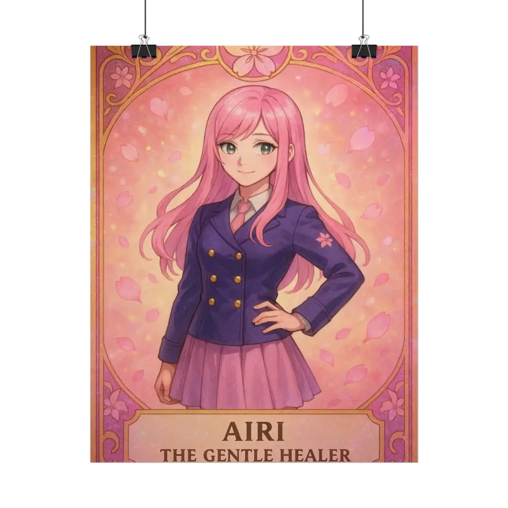 Anime Rolled Poster - Airi The Gentle Healer Character Print Decor for Fans Gift for Gamers Anime Wall Art Poster