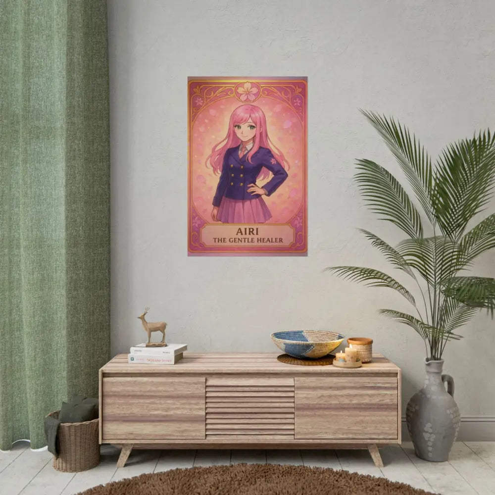 Anime Rolled Poster - Airi The Gentle Healer Character Print Decor for Fans Gift for Gamers Anime Wall Art Poster