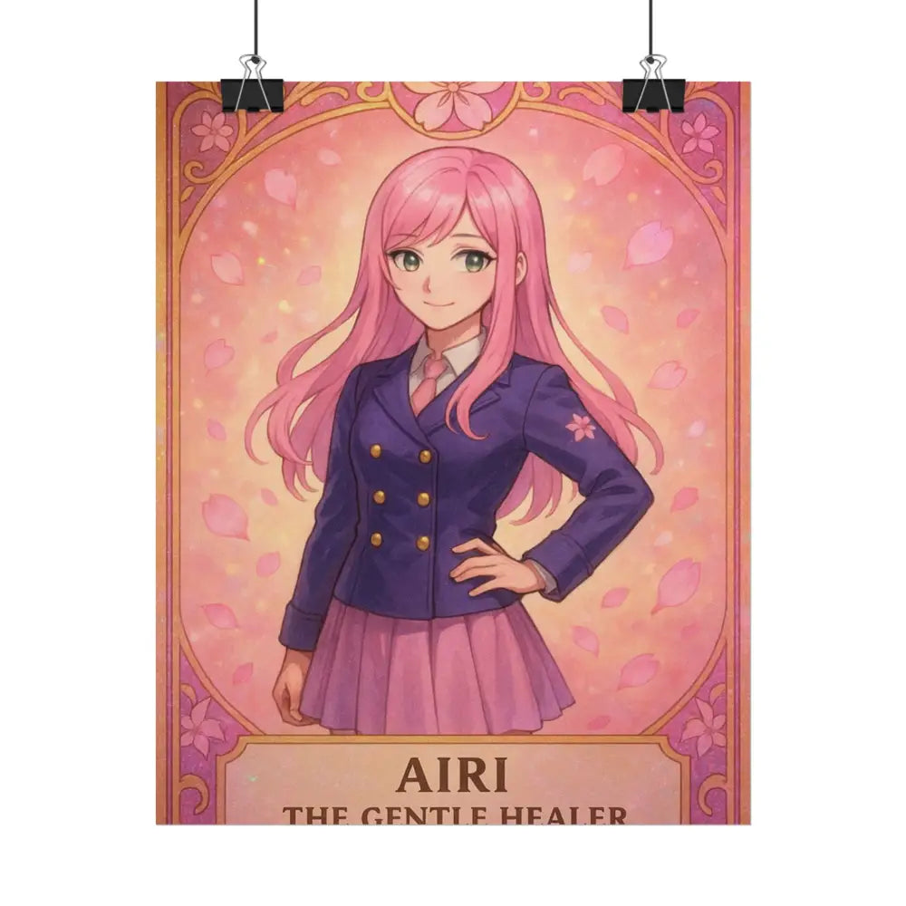 Anime Rolled Poster - Airi The Gentle Healer Character Print Decor for Fans Gift for Gamers Anime Wall Art Poster