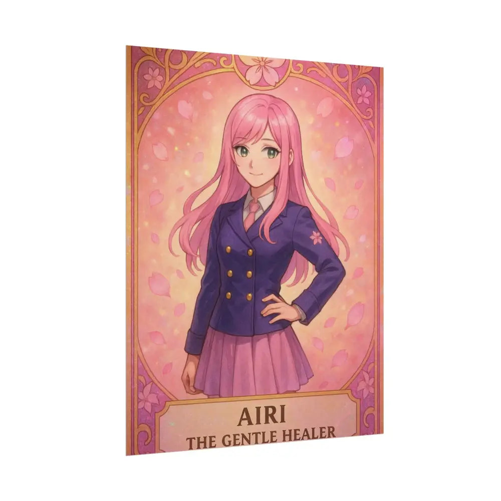 Anime Rolled Poster - Airi The Gentle Healer Character Print Decor for Fans Gift for Gamers Anime Wall Art Poster