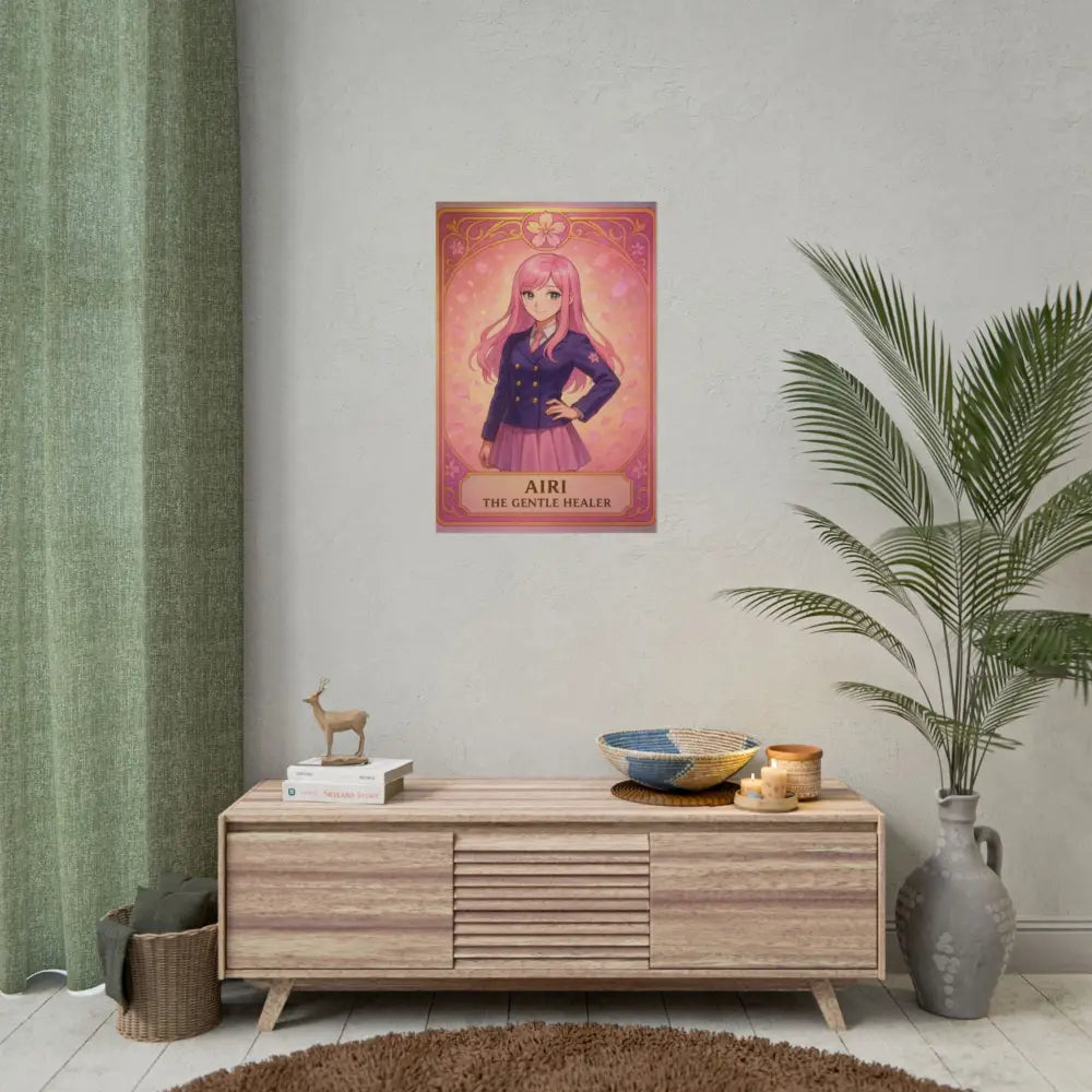 Anime Rolled Poster - Airi The Gentle Healer Character Print Decor for Fans Gift for Gamers Anime Wall Art Poster