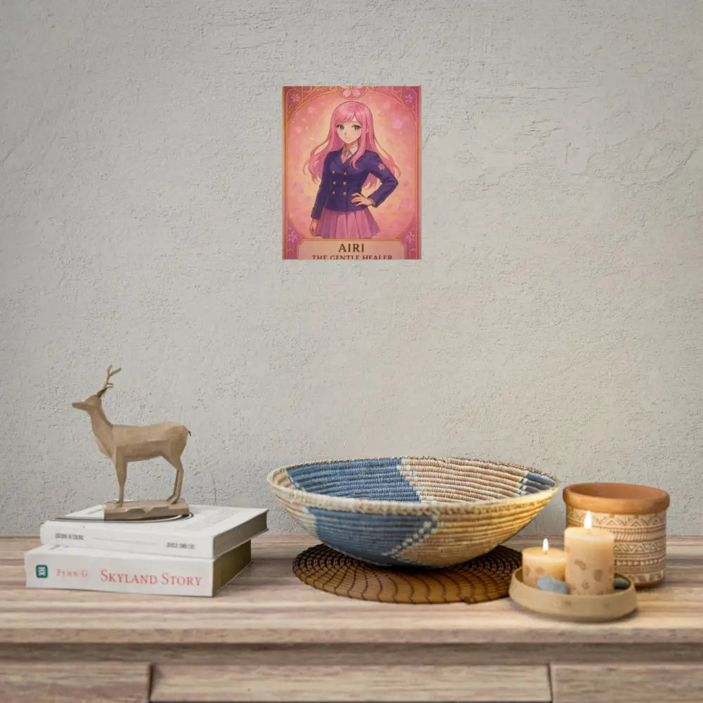 Anime Rolled Poster - Airi The Gentle Healer Character Print Decor for Fans Gift for Gamers Anime Wall Art Poster
