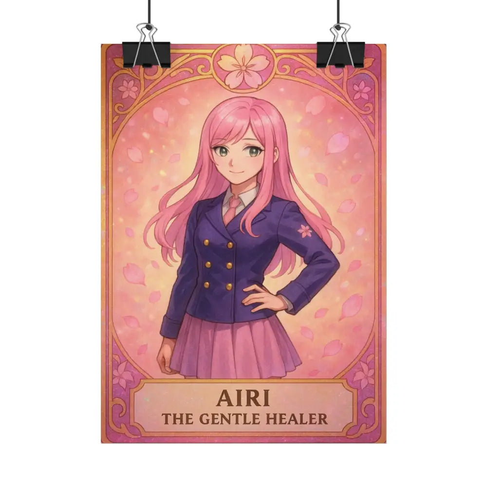 Anime Rolled Poster - Airi The Gentle Healer Character Print Decor for Fans Gift for Gamers Anime Wall Art Poster