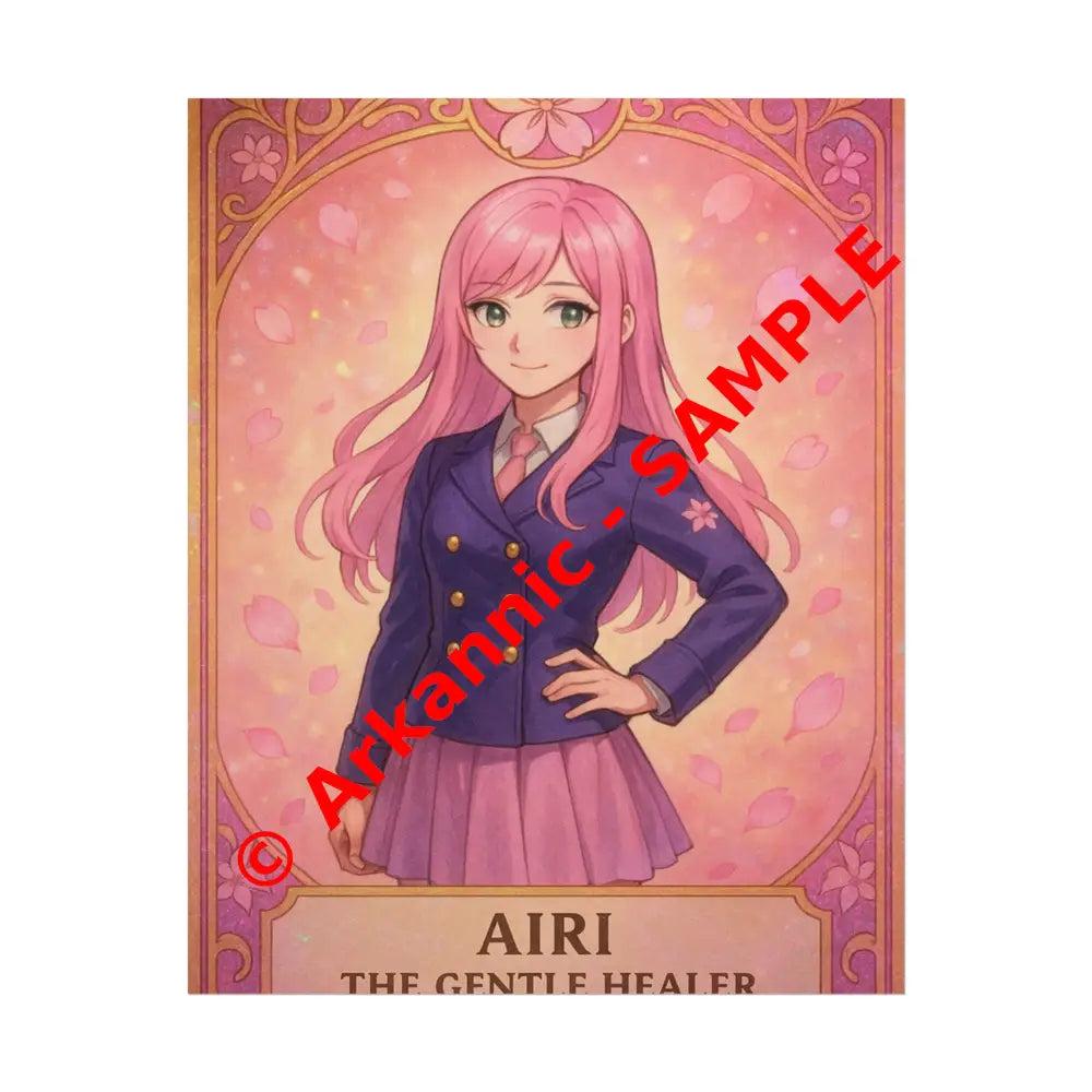 Anime Rolled Poster - Airi The Gentle Healer Character Print Decor for Fans Gift for Gamers Anime Wall Art 8″ x 10″
