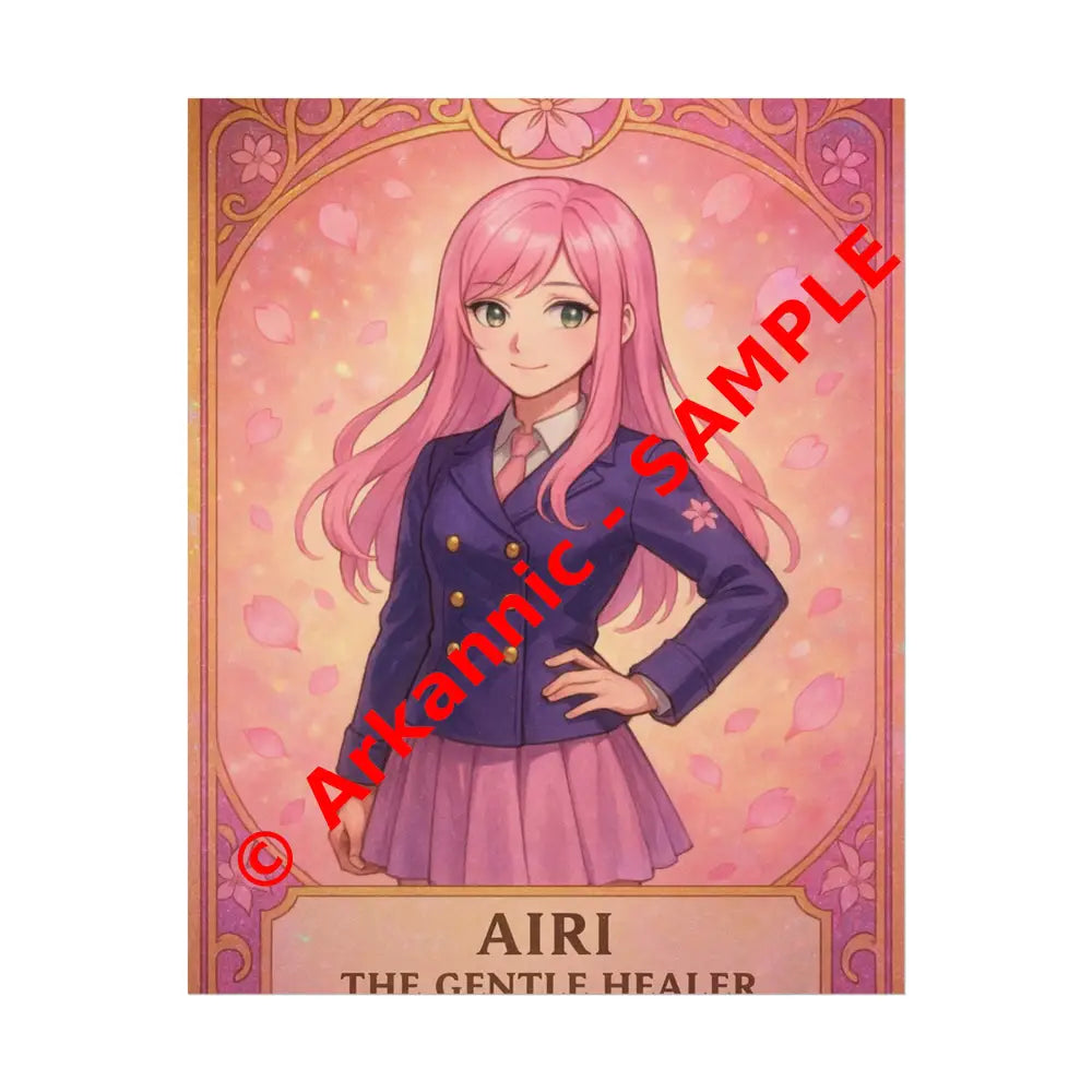 Anime Rolled Poster - Airi The Gentle Healer Character Print Decor for Fans Gift for Gamers Anime Wall Art 8″ x 10″