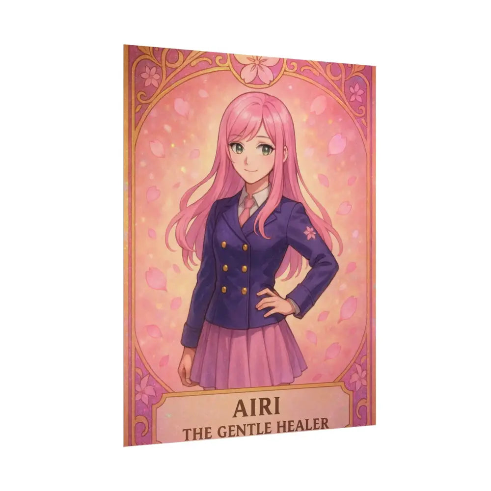 Anime Rolled Poster - Airi The Gentle Healer Character Print Decor for Fans Gift for Gamers Anime Wall Art Poster
