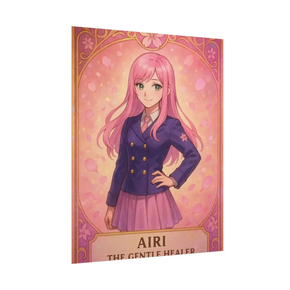 Anime Rolled Poster - Airi The Gentle Healer Character Print Decor for Fans Gift for Gamers Anime Wall Art Poster