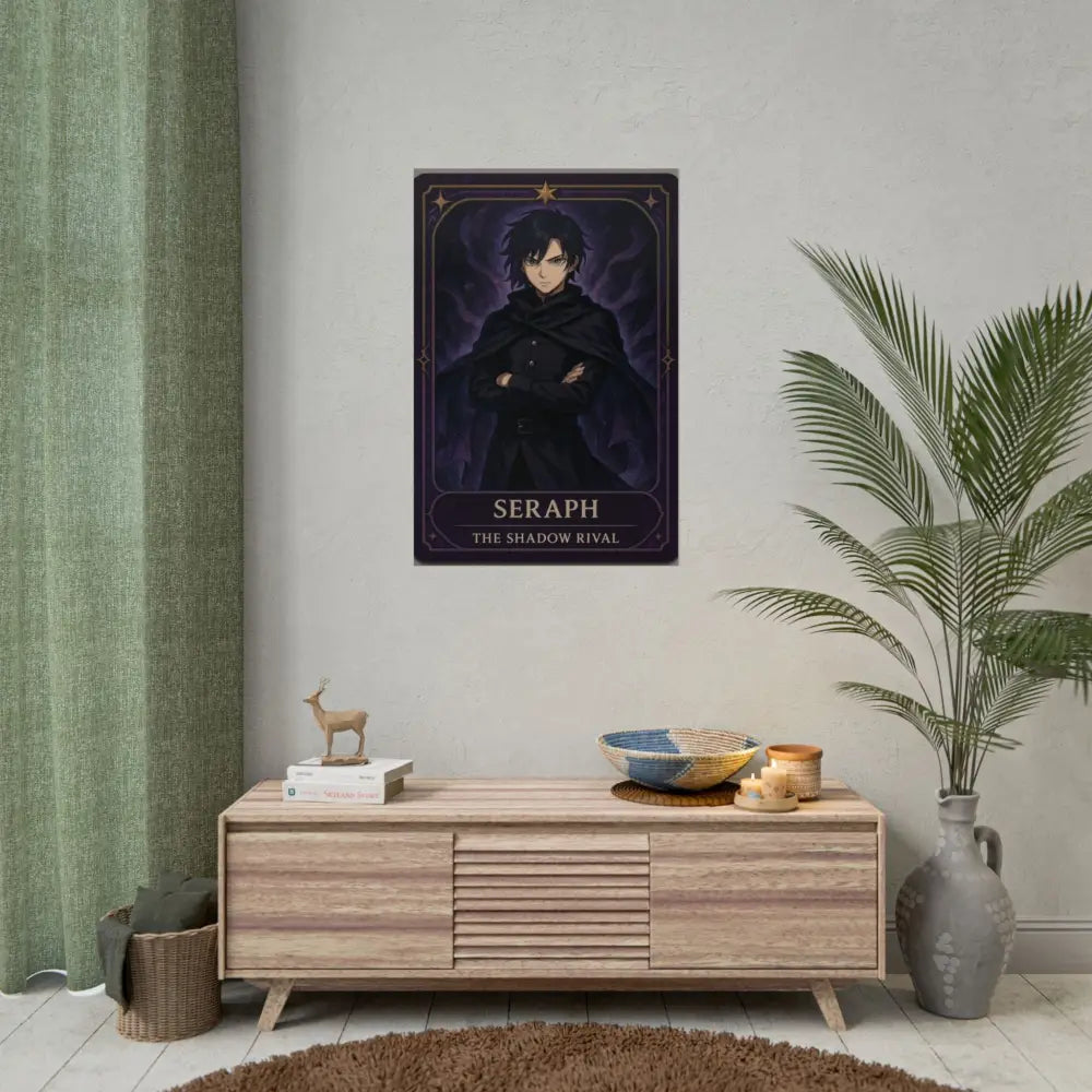 Anime Rolled Poster - Seraph The Shadow Rival Character Print Decor for Fans Gift for Gamers Anime Wall Art Poster