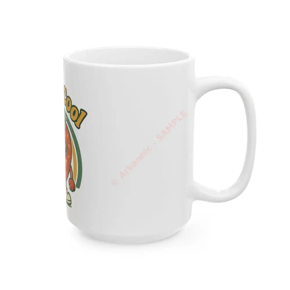 Berry Cool Ceramic Mug - Fun Strawberry Design | Perfect for Gifts Home Decor Summer Vibes Coffee Lovers Mug