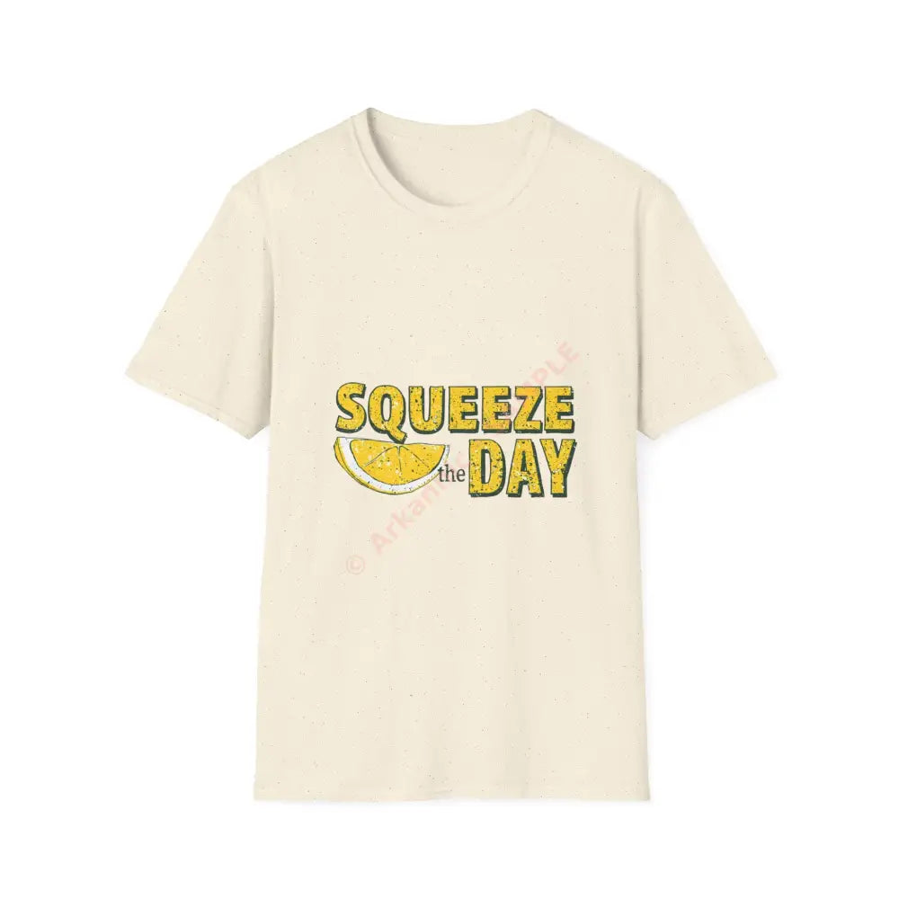 Cheerful Lemon Quote T-Shirt Positive Vibes Tee Casual Wear Gift for Friends Summer Style Motivational Apparel Natural