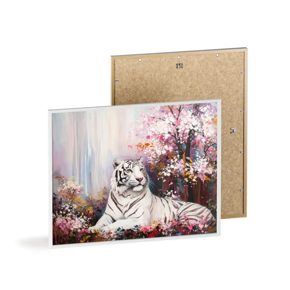 Elegant Tiger Art Poster with Wooden Frame | Wall Decor Home Aesthetic Gift for Animal Lovers Modern Art for Living