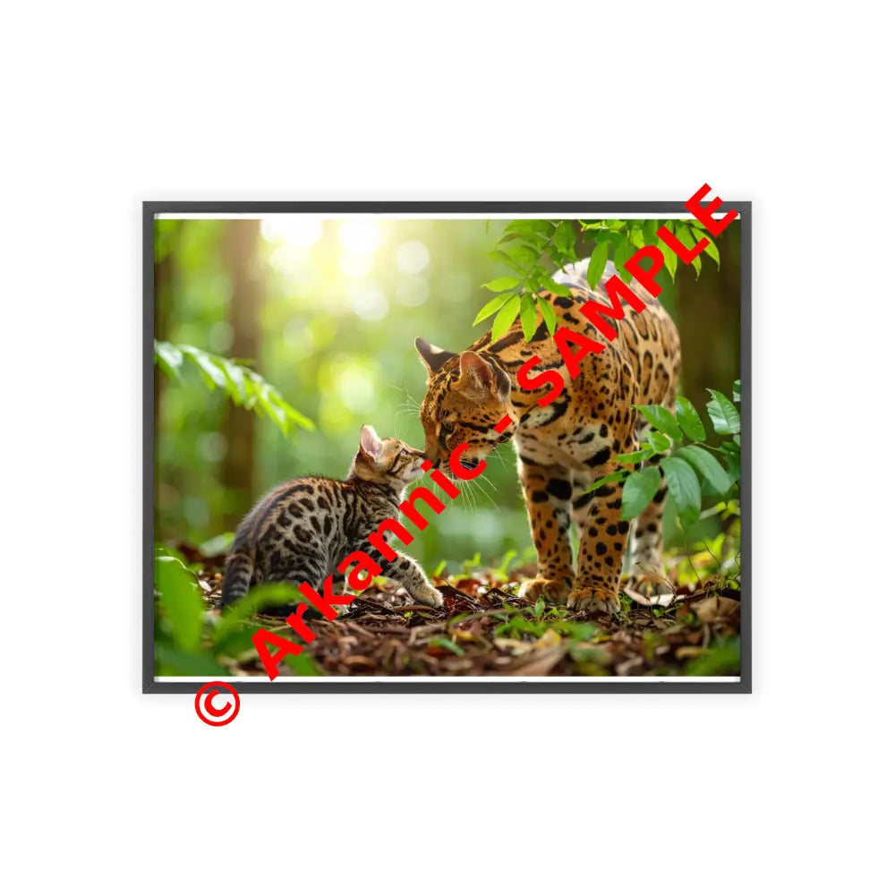 Nature-Inspired Framed Poster: Wildlife Art for Animal Lovers Home Decor Gift for Friends Eco-Friendly Wall Art Pet