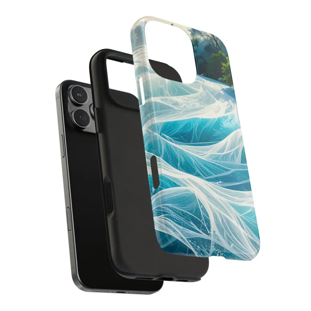 Ocean Waves Tough Phone Case | Protective Cover Beach Lover Gift Summer Vibe Accessory Unique Phone Protector Nature