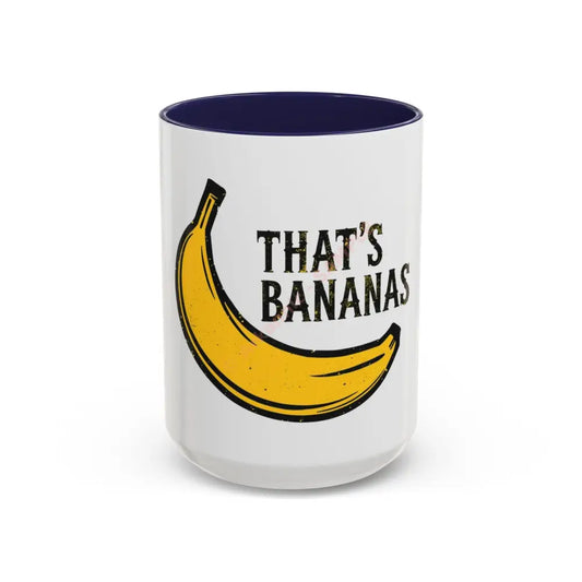 Playful Banana Accent Coffee Mug - That’s Bananas! Gift for Coffee Lovers Fun Kitchenware Quirky Kitchen Decor Birthday