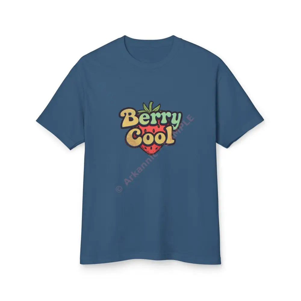 Vintage Strawberry Retro Tee - ’Berry Cool’ Unisex T-Shirt Faded Navy / S T-Shirt
