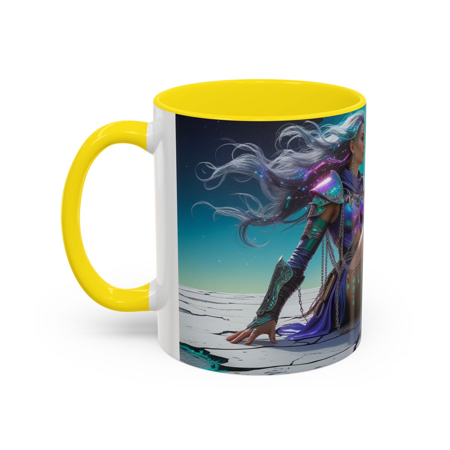 Celestial Guardian - Fantasy Art Drinkware, Galactic Gift for Dog Lovers, Celestial Home Decor, Unique Art Mug