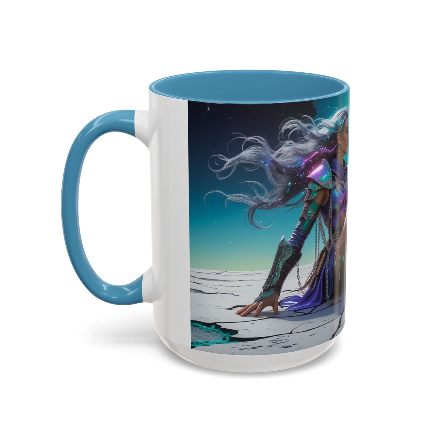 Celestial Guardian - Fantasy Art Drinkware, Galactic Gift for Dog Lovers, Celestial Home Decor, Unique Art Mug