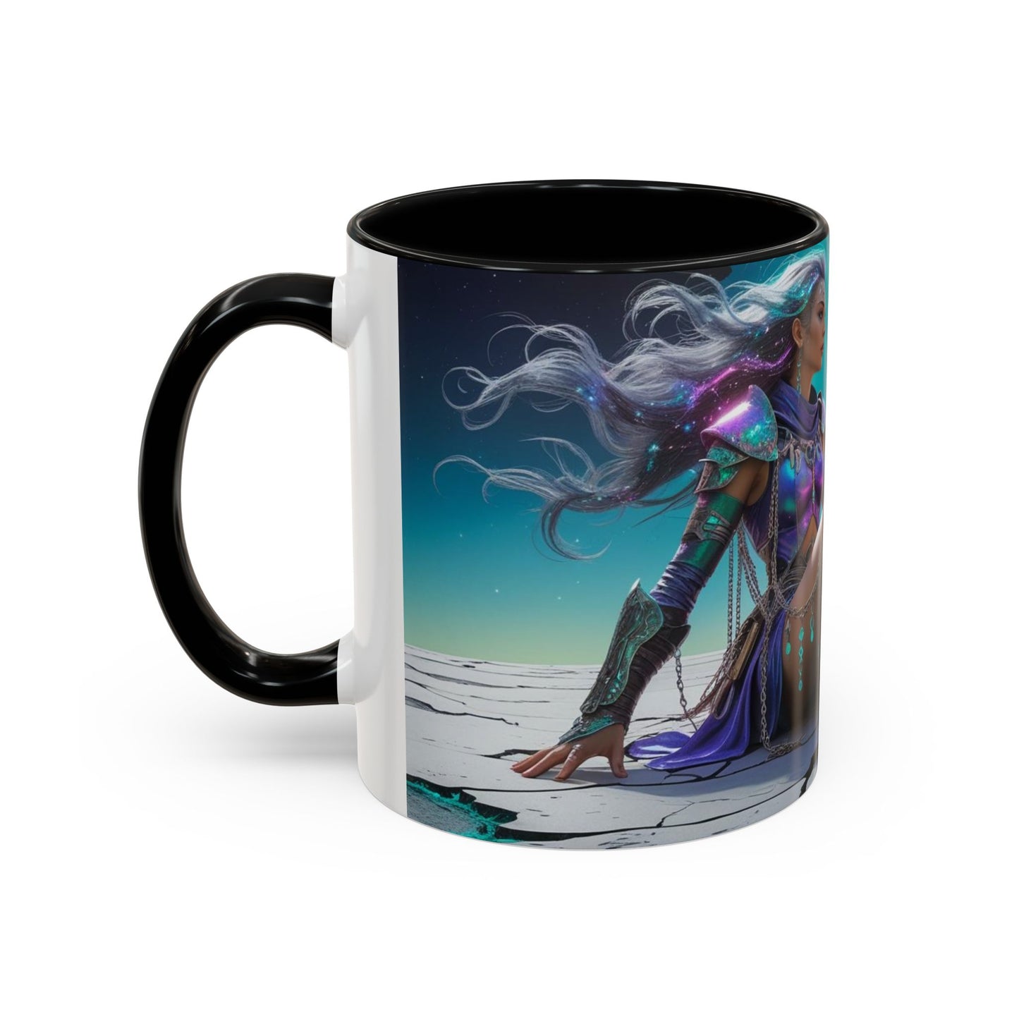 Celestial Guardian - Fantasy Art Drinkware, Galactic Gift for Dog Lovers, Celestial Home Decor, Unique Art Mug