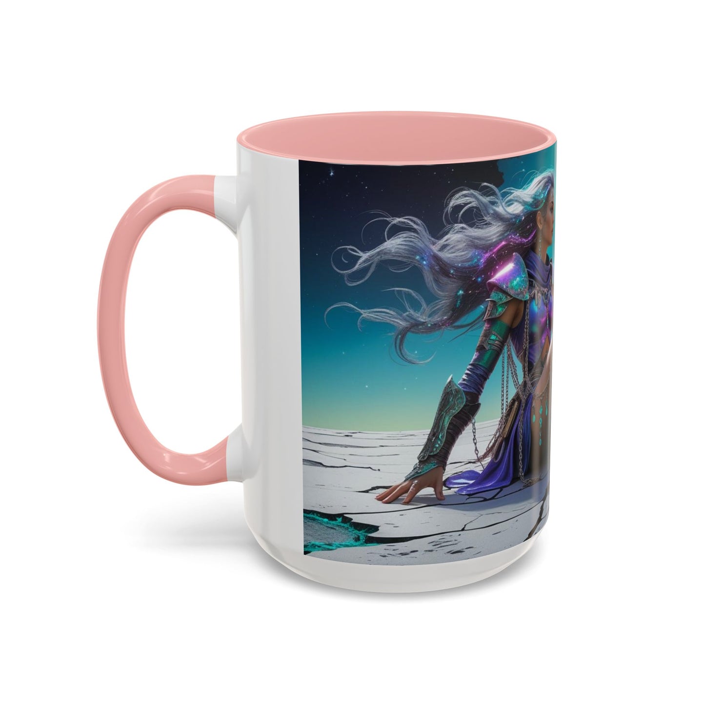 Celestial Guardian - Fantasy Art Drinkware, Galactic Gift for Dog Lovers, Celestial Home Decor, Unique Art Mug
