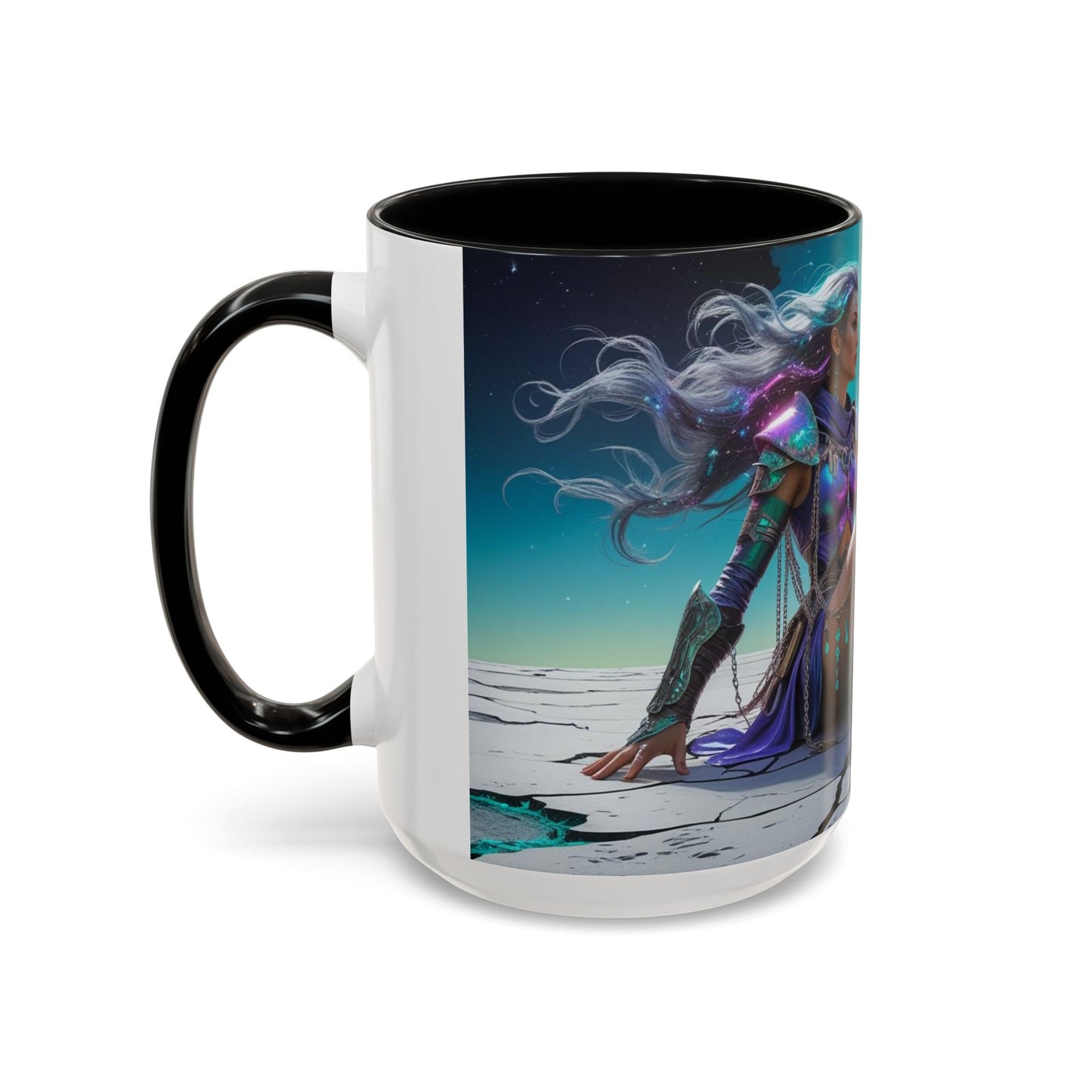 Celestial Guardian - Fantasy Art Drinkware, Galactic Gift for Dog Lovers, Celestial Home Decor, Unique Art Mug