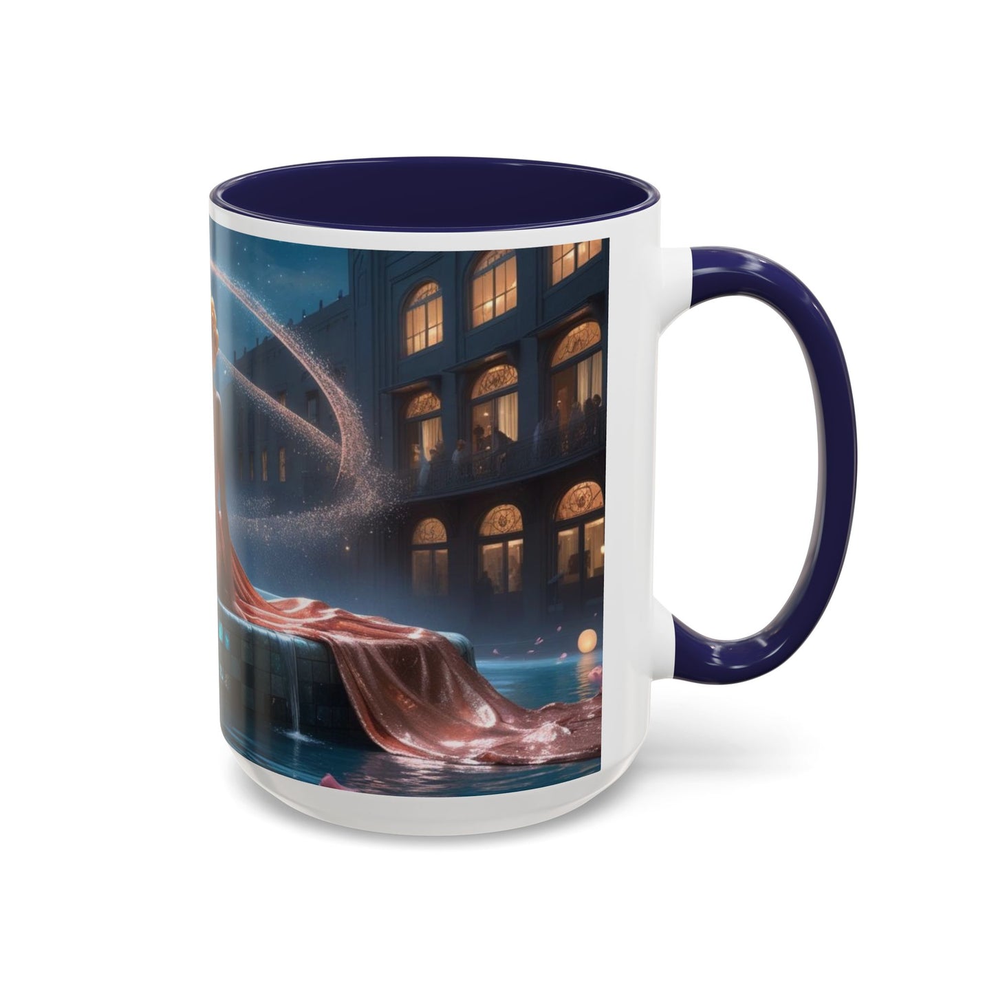 The Enchanted Fountain - Fantasy Art Drinkware, Galactic Gift for Dog Lovers, Celestial Home Decor, Unique Art Mug