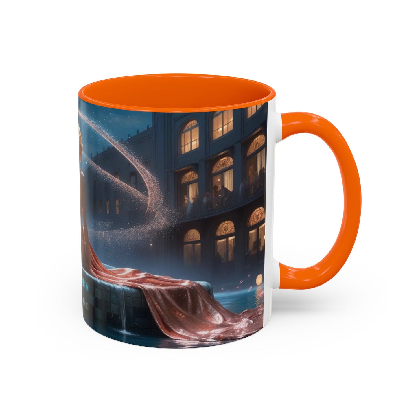The Enchanted Fountain - Fantasy Art Drinkware, Galactic Gift for Dog Lovers, Celestial Home Decor, Unique Art Mug