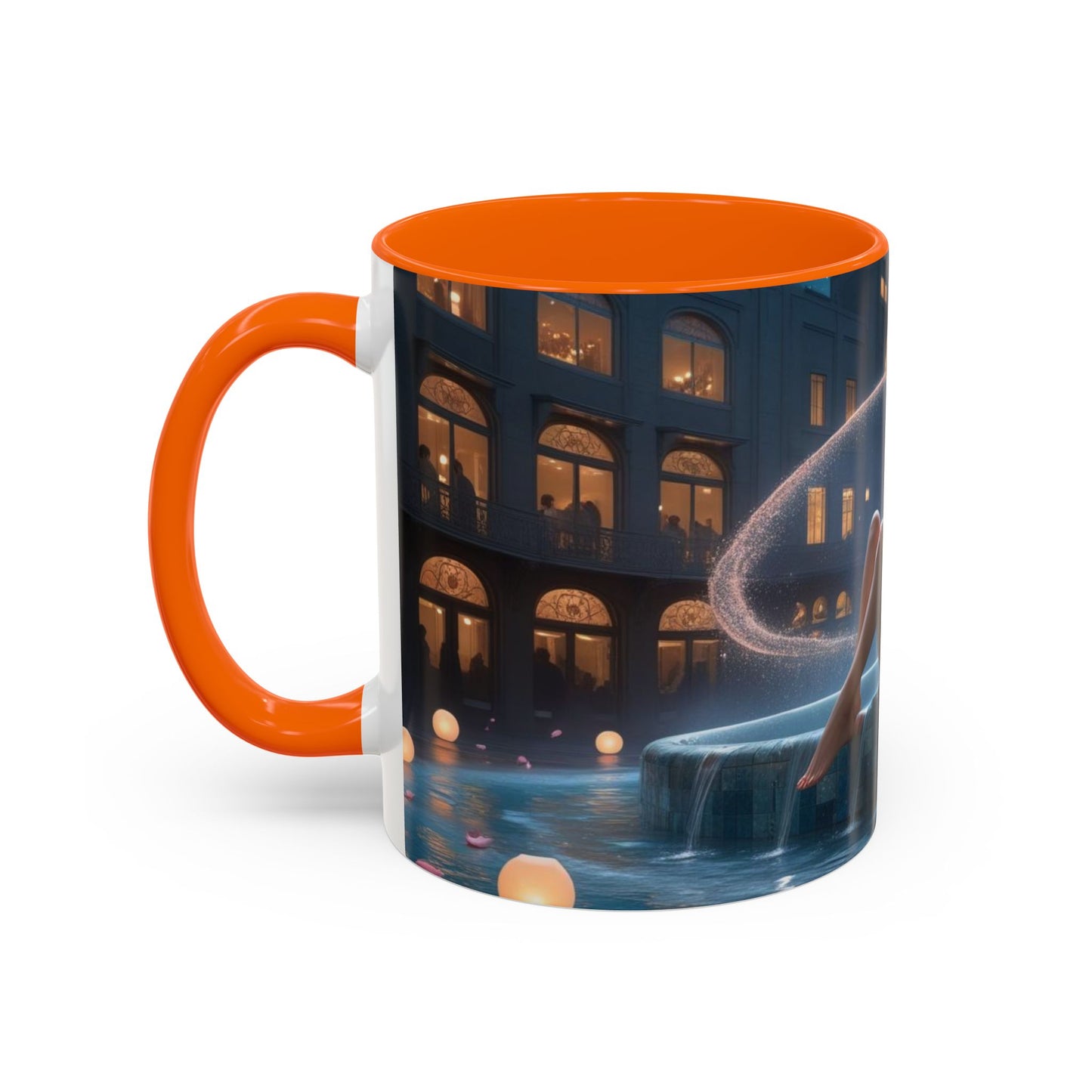 The Enchanted Fountain - Fantasy Art Drinkware, Galactic Gift for Dog Lovers, Celestial Home Decor, Unique Art Mug