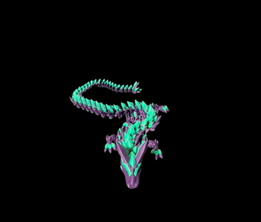 Flexible Articulated Dragon Purple and Green