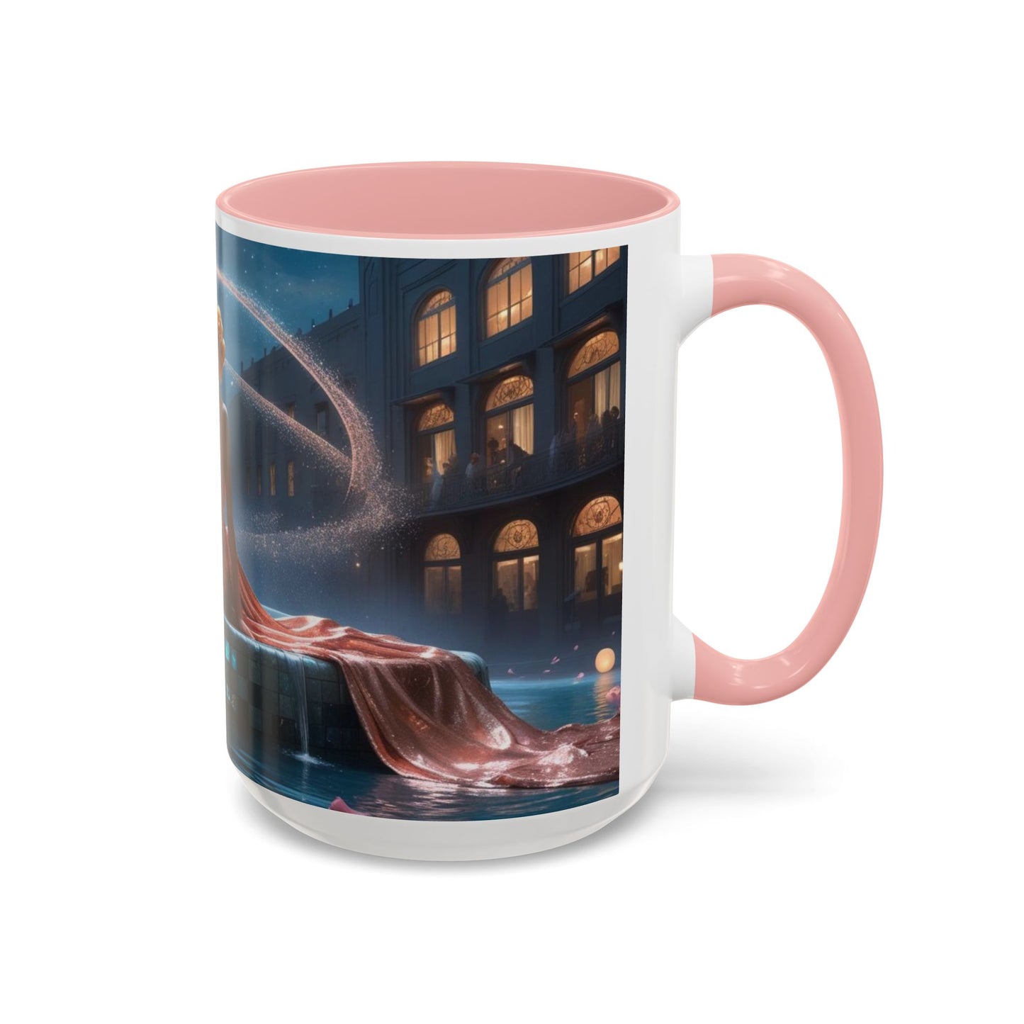 The Enchanted Fountain - Fantasy Art Drinkware, Galactic Gift for Dog Lovers, Celestial Home Decor, Unique Art Mug