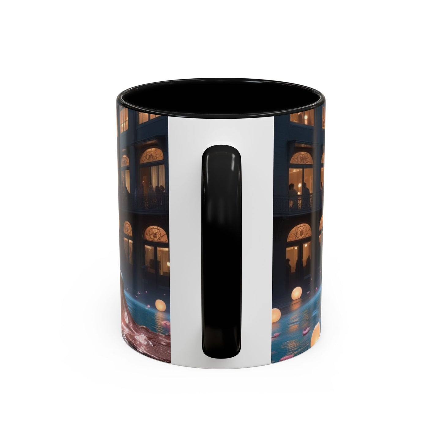 The Enchanted Fountain - Fantasy Art Drinkware, Galactic Gift for Dog Lovers, Celestial Home Decor, Unique Art Mug