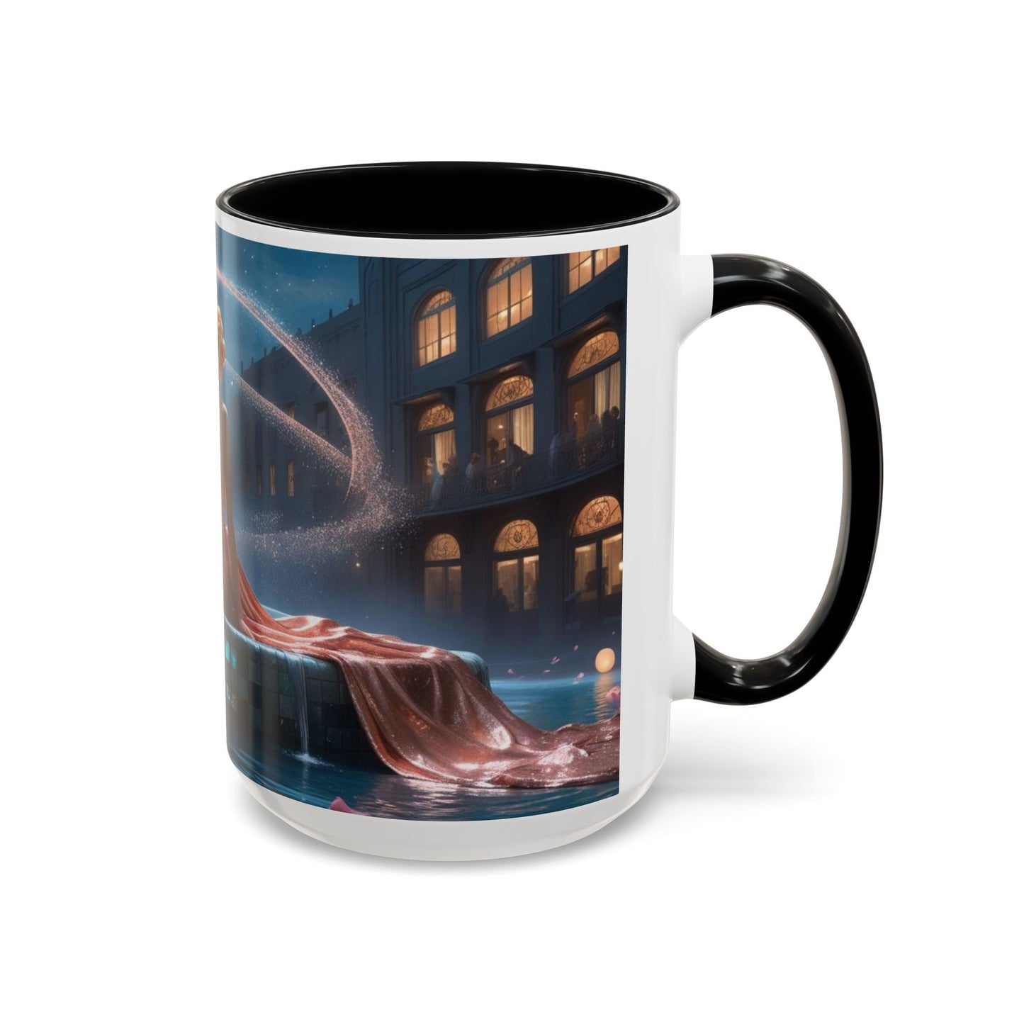 The Enchanted Fountain - Fantasy Art Drinkware, Galactic Gift for Dog Lovers, Celestial Home Decor, Unique Art Mug