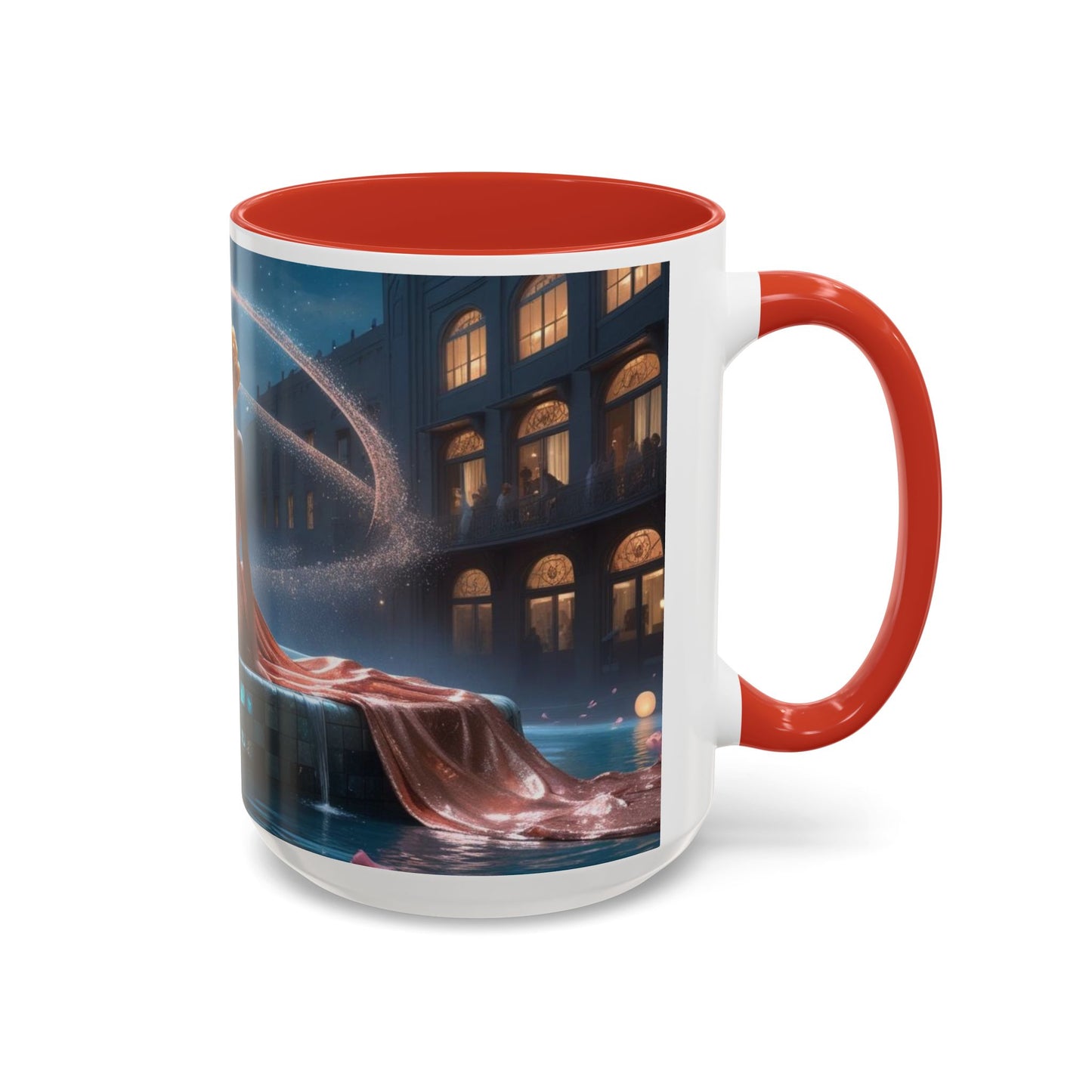 The Enchanted Fountain - Fantasy Art Drinkware, Galactic Gift for Dog Lovers, Celestial Home Decor, Unique Art Mug