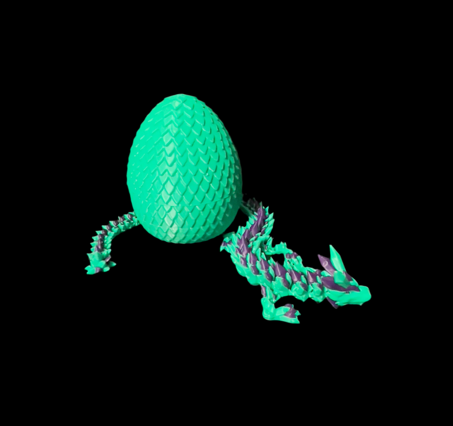 Flexible Articulated Dragon Green and Purple