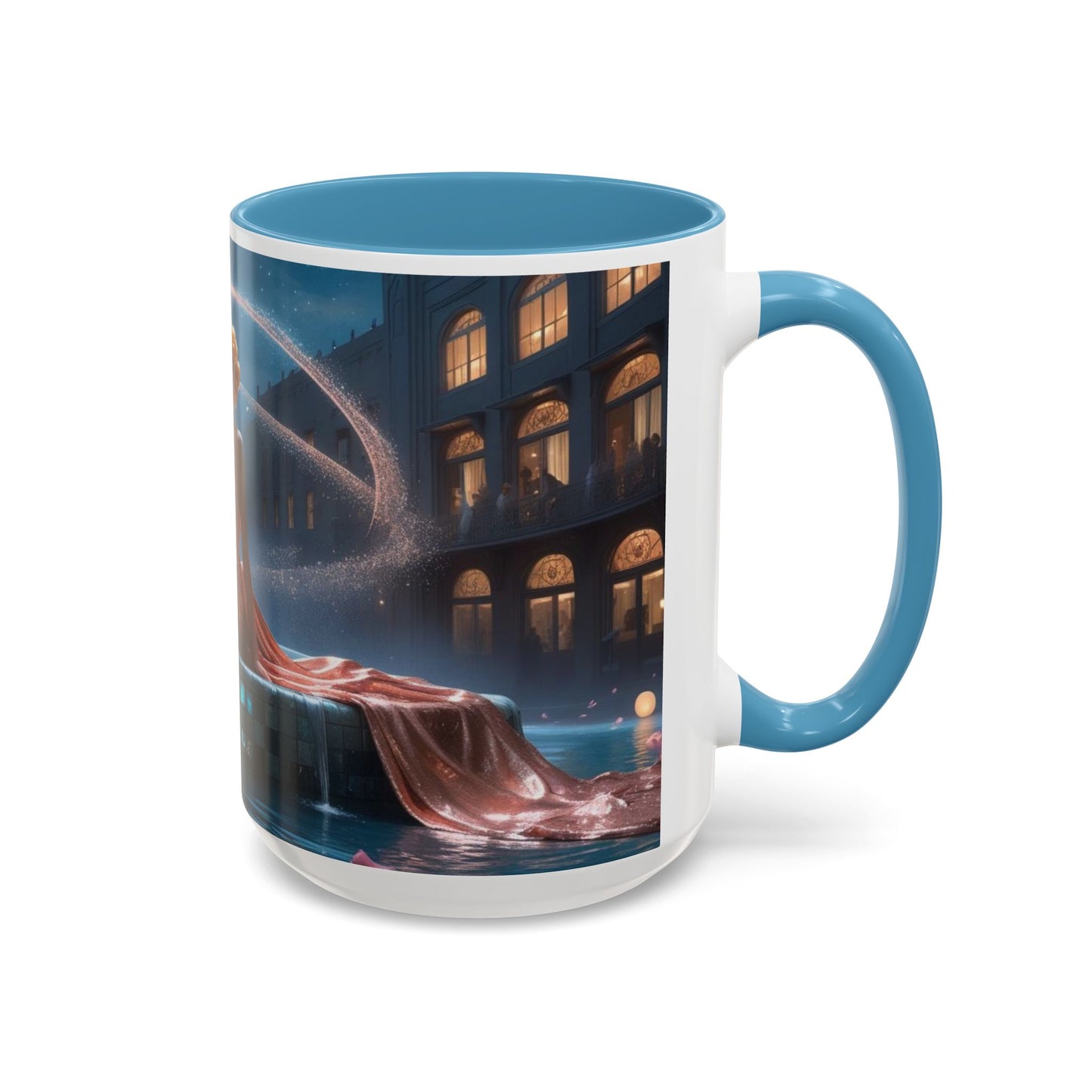 The Enchanted Fountain - Fantasy Art Drinkware, Galactic Gift for Dog Lovers, Celestial Home Decor, Unique Art Mug