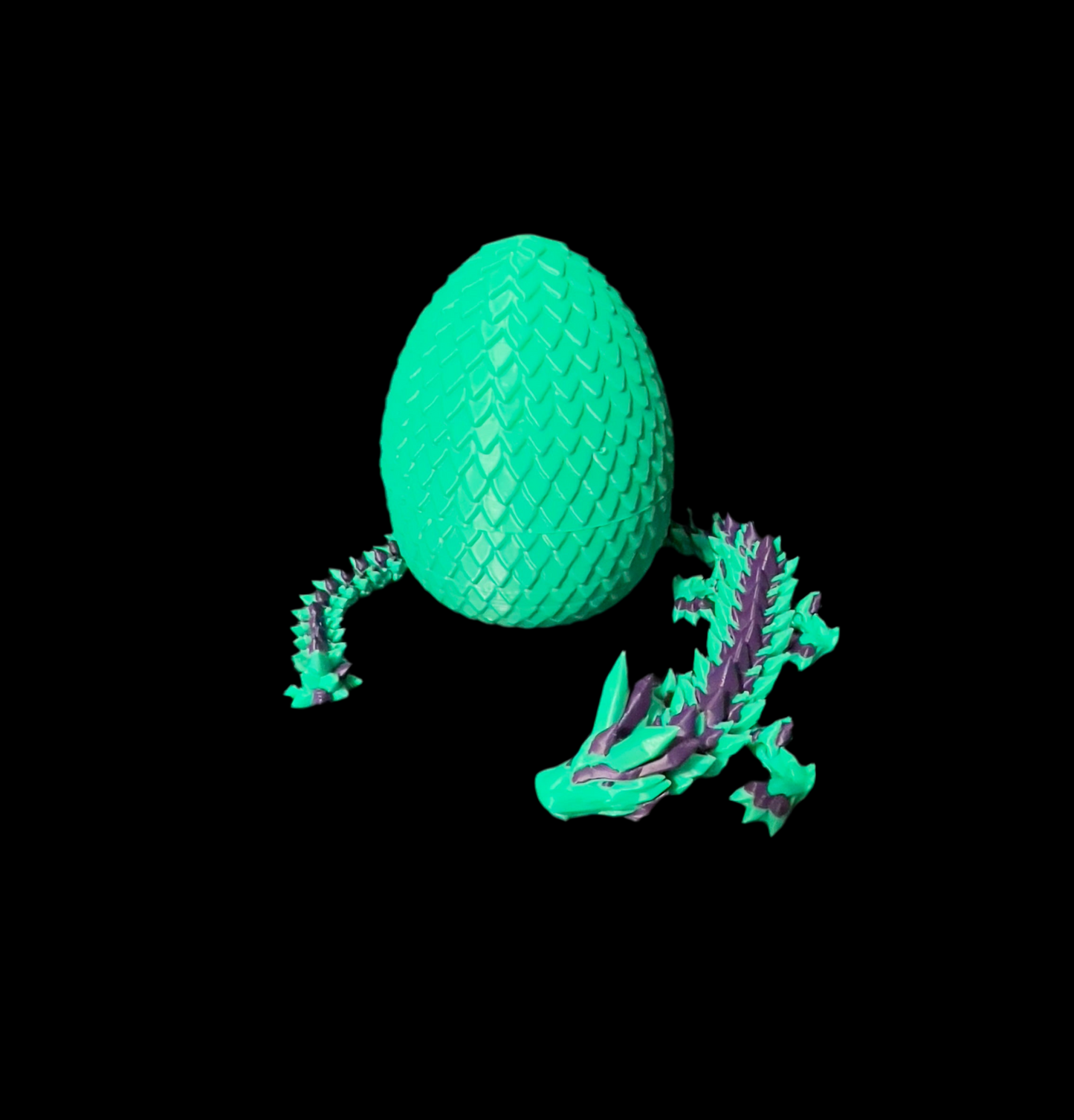 Flexible Articulated Dragon Green and Purple
