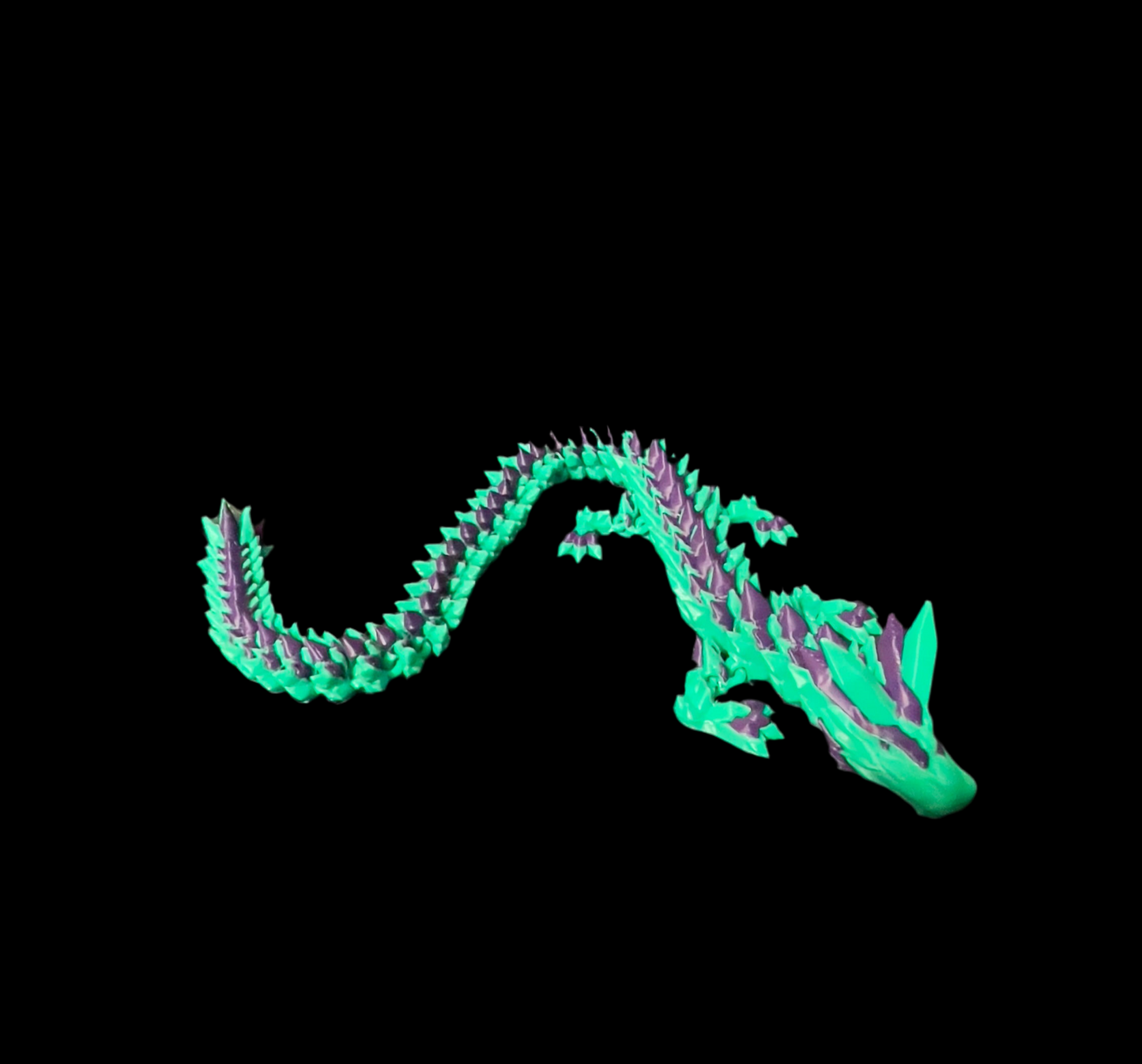 Flexible Articulated Dragon Green and Purple