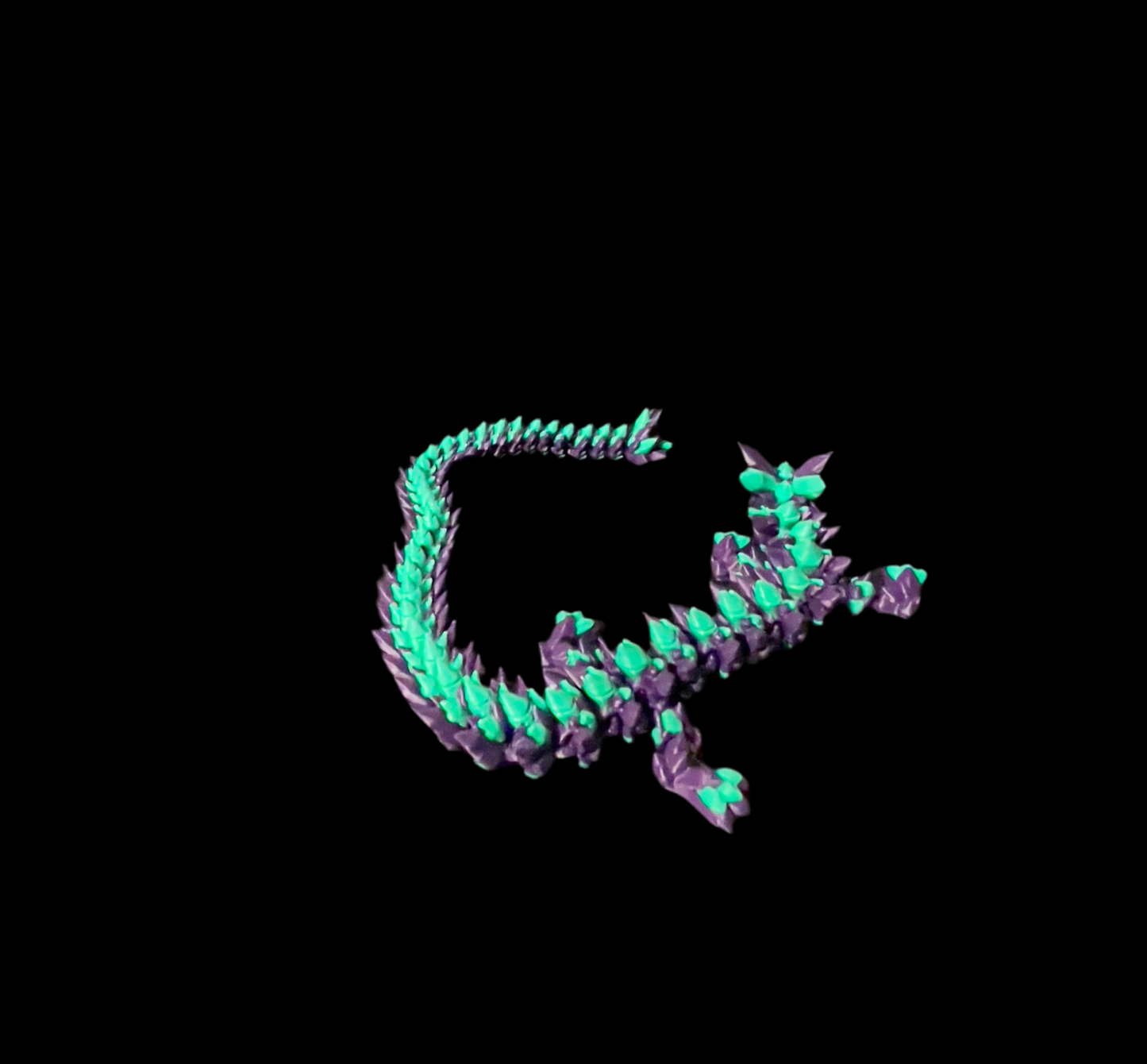 Flexible Articulated Dragon Purple and Green