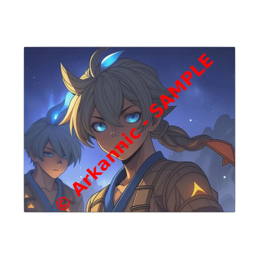 Anime Art Canvas Print - Magical Adventure Wall Decor Room Decor Gift for Fans Home Art Unique Wall Art 14″ x 11″