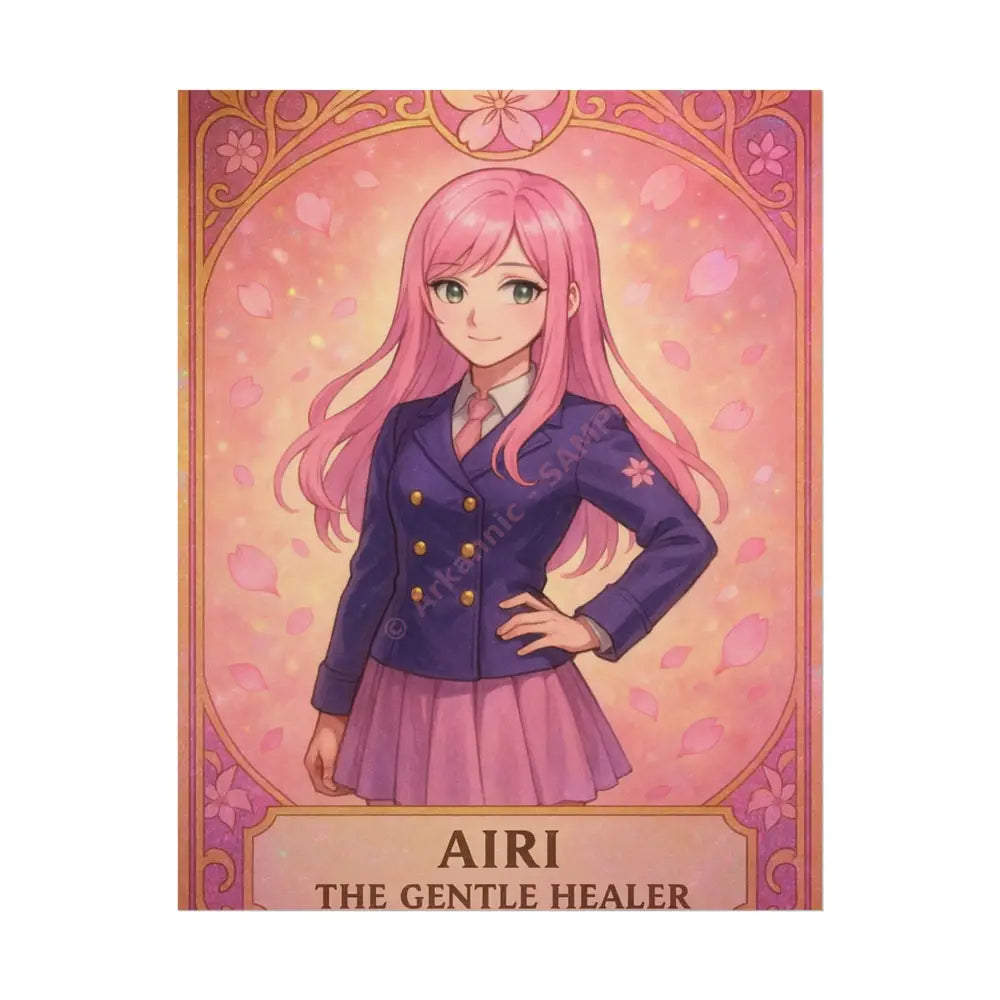 Anime Rolled Poster - Airi The Gentle Healer Character Print Decor for Fans Gift for Gamers Anime Wall Art 11″ x 14″