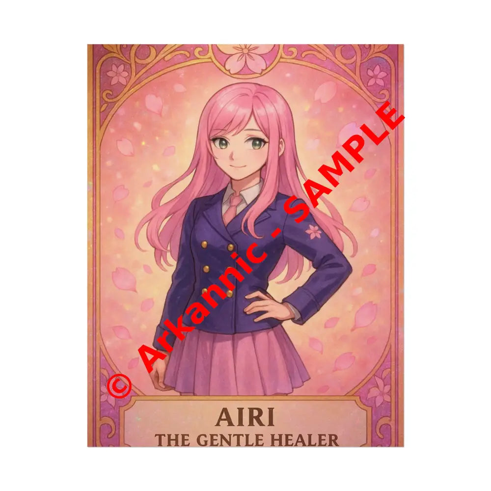 Anime Rolled Poster - Airi The Gentle Healer Character Print Decor for Fans Gift for Gamers Anime Wall Art 11″ x 14″
