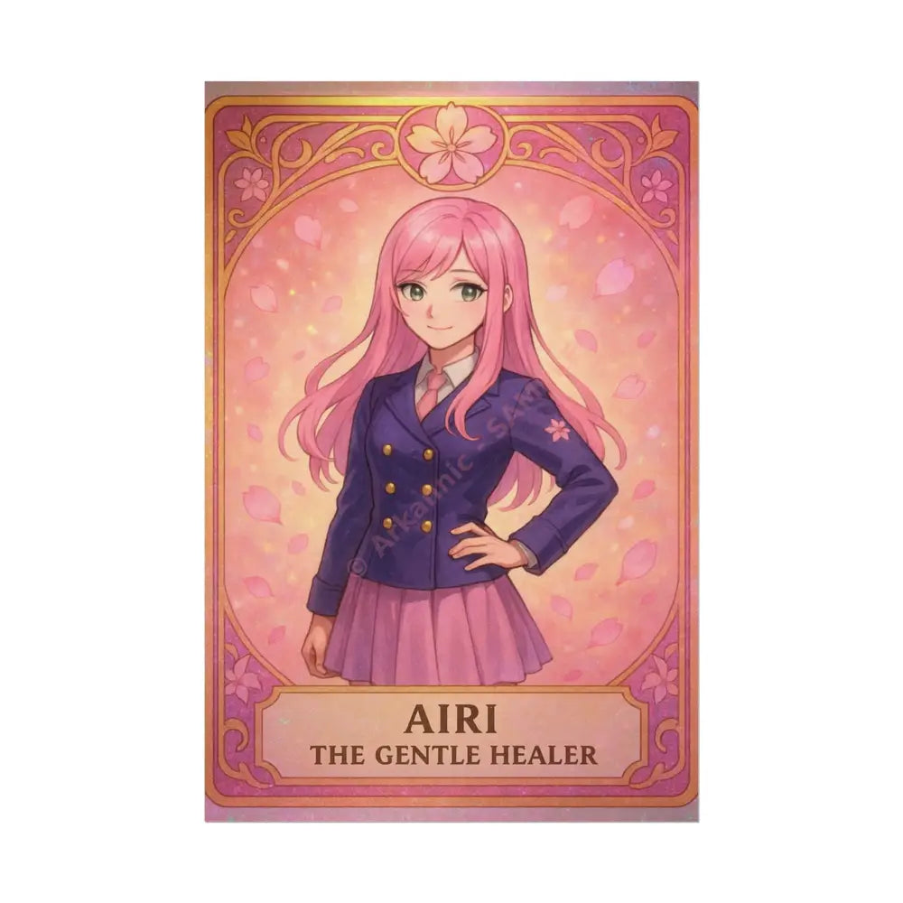 Anime Rolled Poster - Airi The Gentle Healer Character Print Decor for Fans Gift for Gamers Anime Wall Art 12″ x 18″
