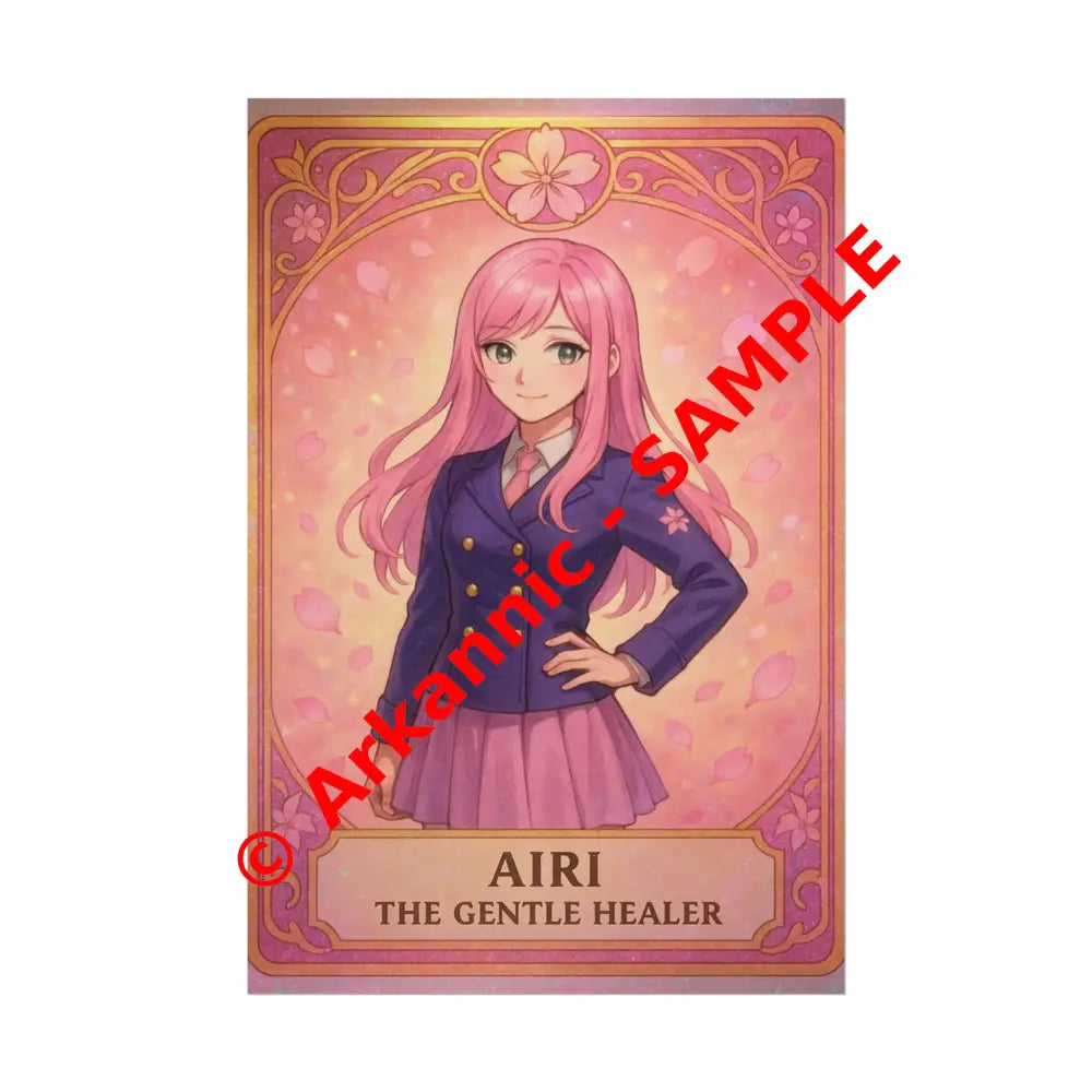 Anime Rolled Poster - Airi The Gentle Healer Character Print Decor for Fans Gift for Gamers Anime Wall Art 24’’ x 36’’