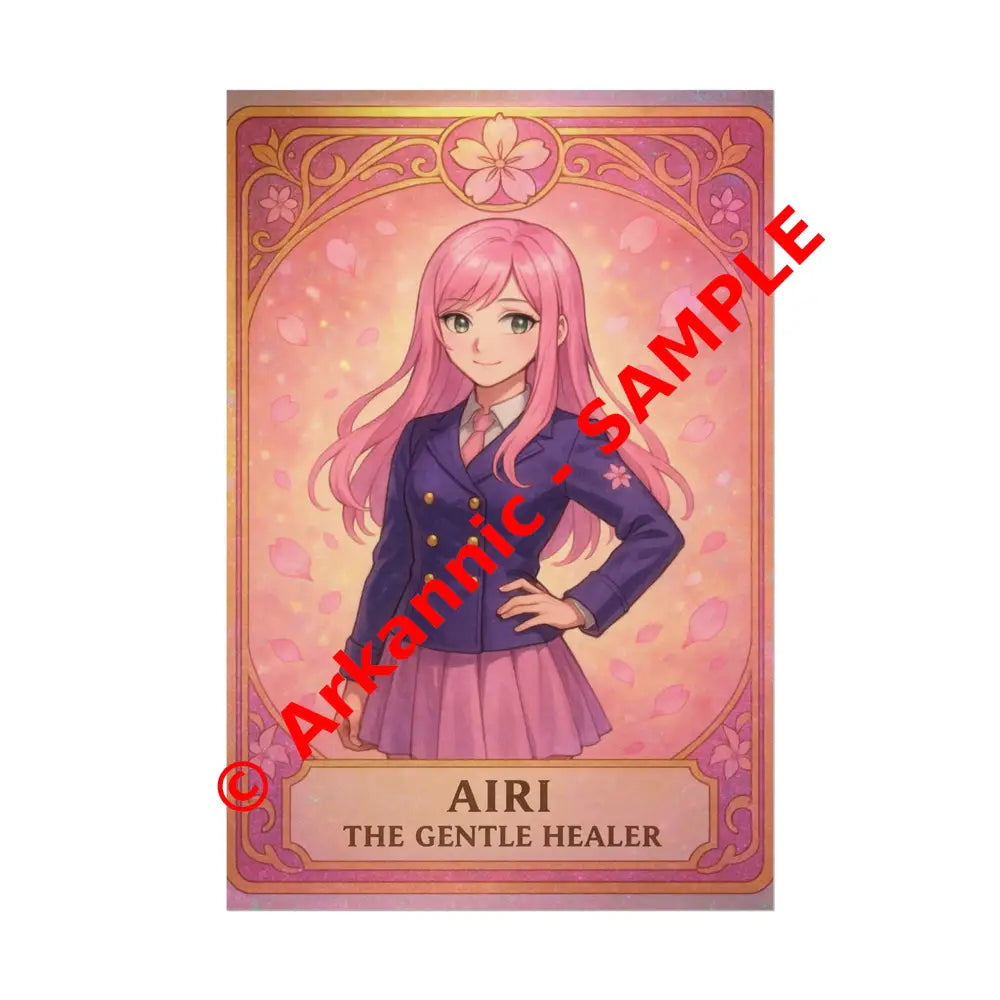 Anime Rolled Poster - Airi The Gentle Healer Character Print Decor for Fans Gift for Gamers Anime Wall Art 24’’ x 36’’