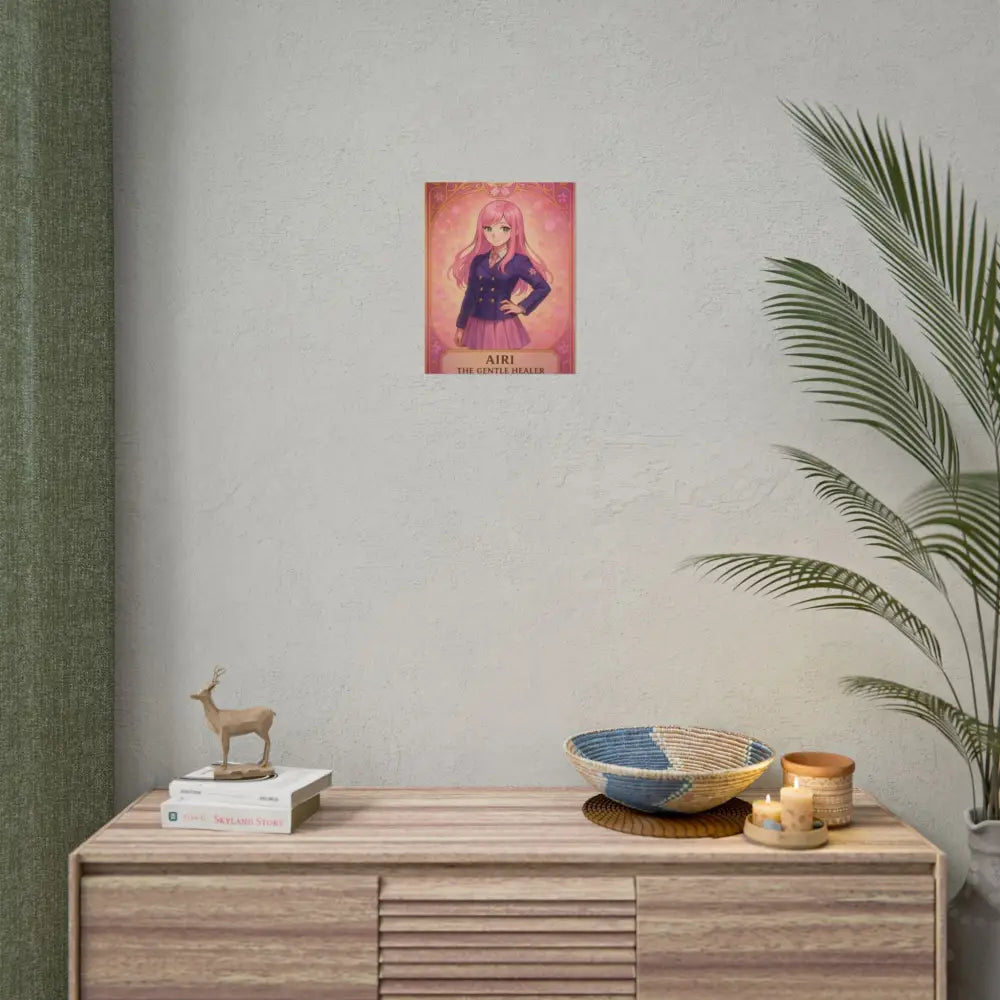 Anime Rolled Poster - Airi The Gentle Healer Character Print Decor for Fans Gift for Gamers Anime Wall Art Poster