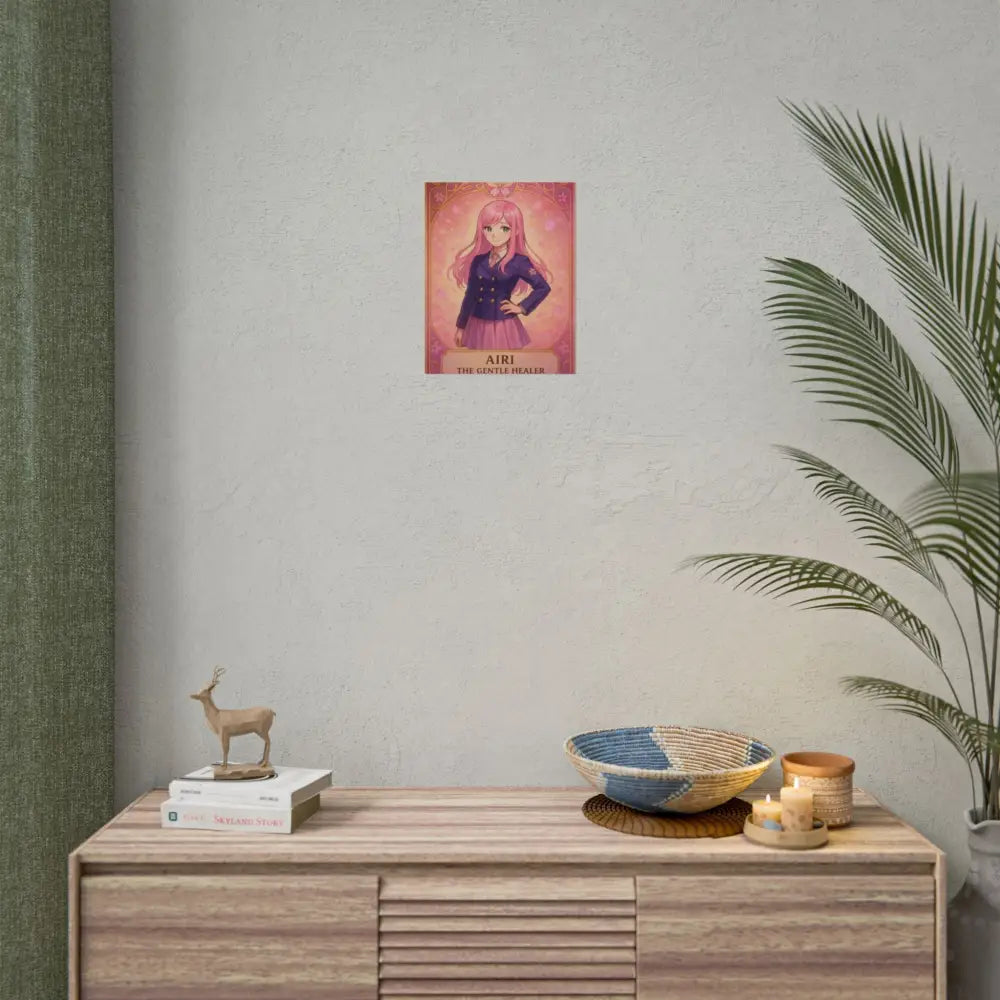 Anime Rolled Poster - Airi The Gentle Healer Character Print Decor for Fans Gift for Gamers Anime Wall Art Poster