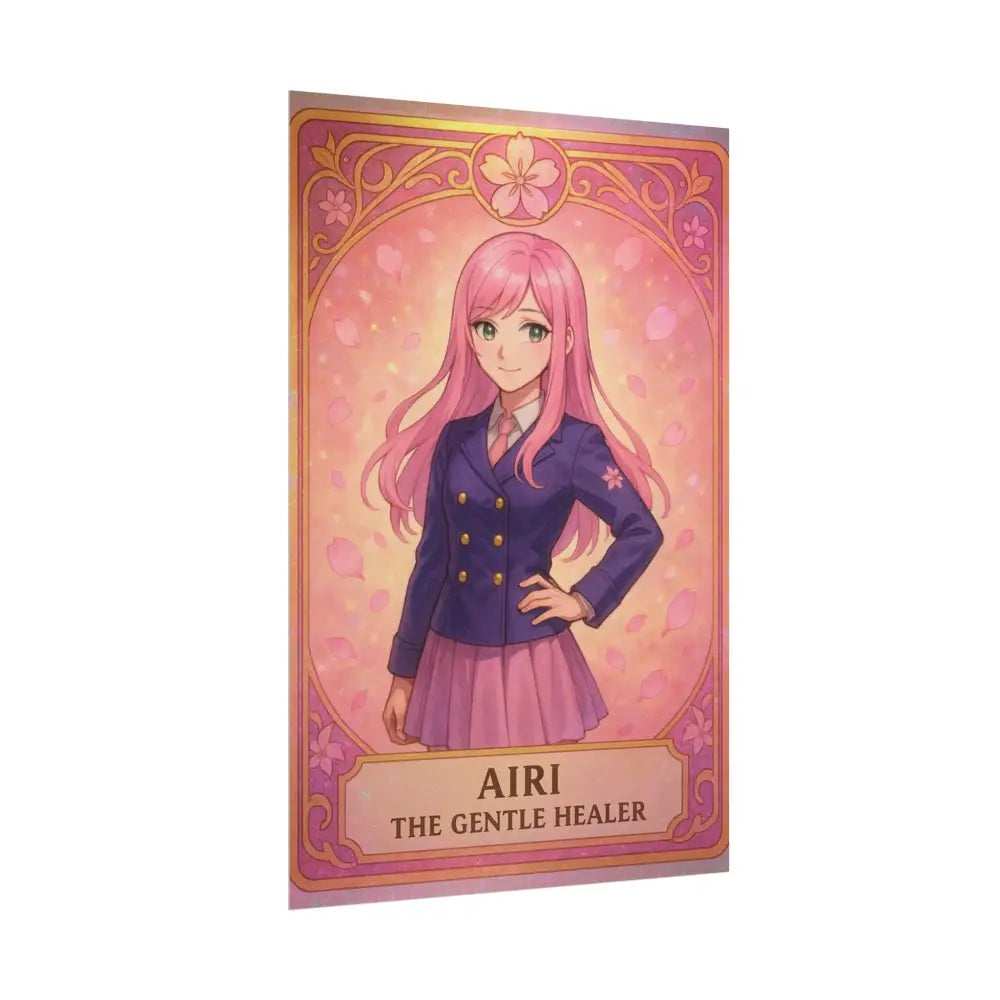 Anime Rolled Poster - Airi The Gentle Healer Character Print Decor for Fans Gift for Gamers Anime Wall Art Poster